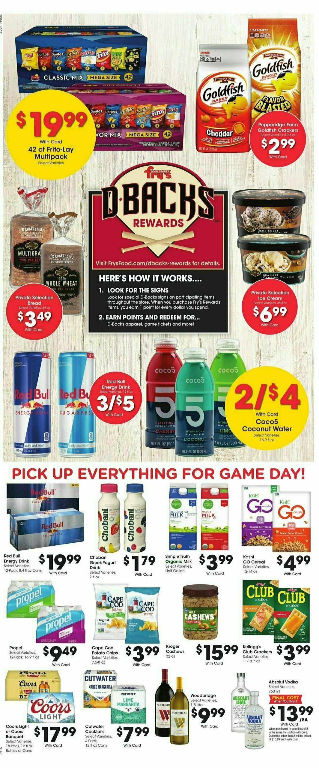 Fry's Food Weekly Ad from August 30