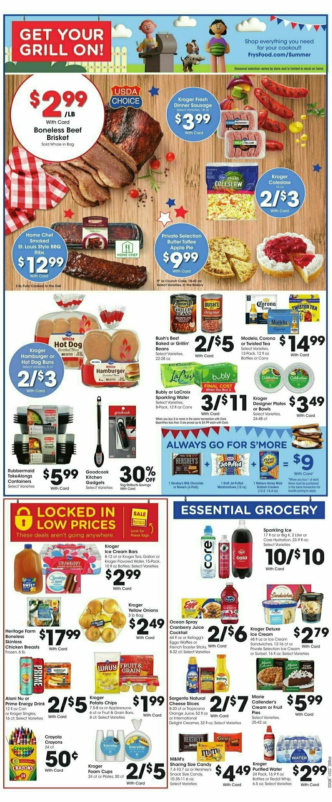 Fry's Food Weekly Ad from August 30