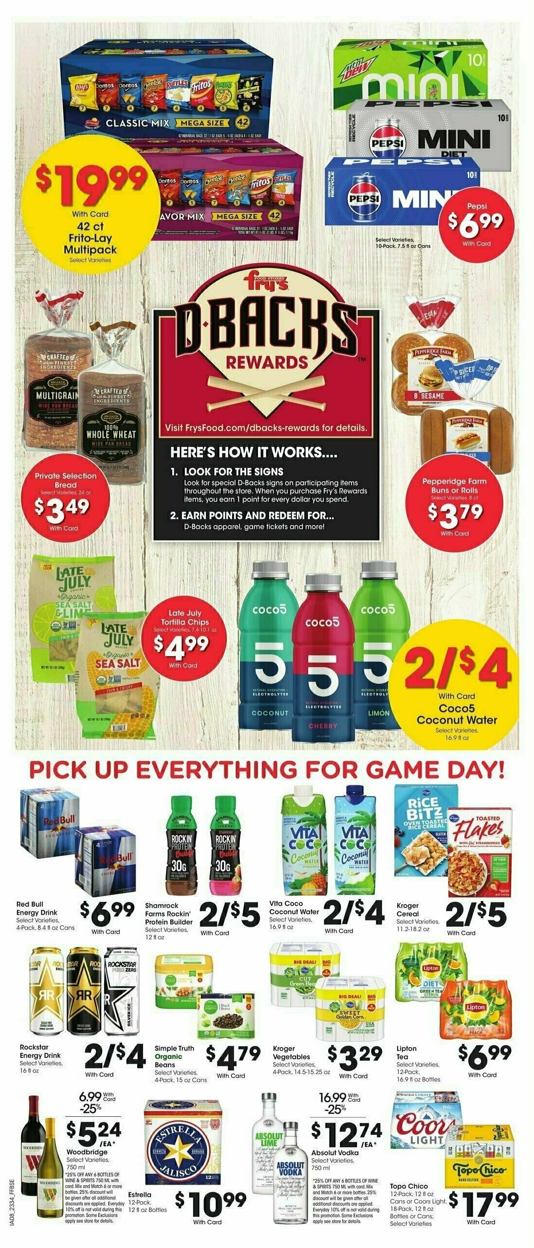 Fry's Food Weekly Ad from September 20