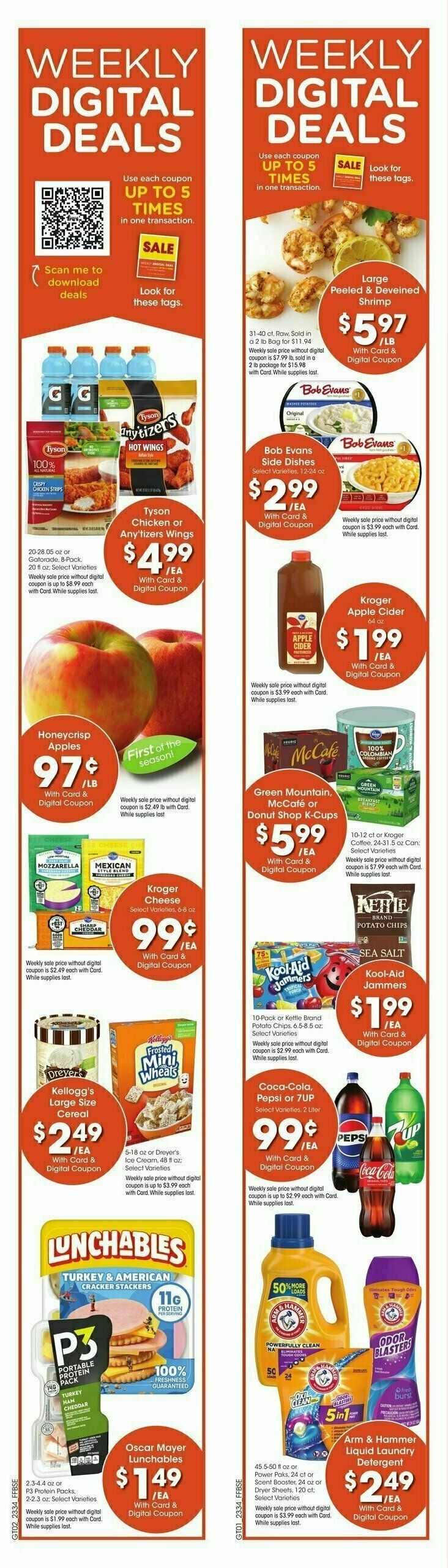 Fry's Food Weekly Ad from September 20