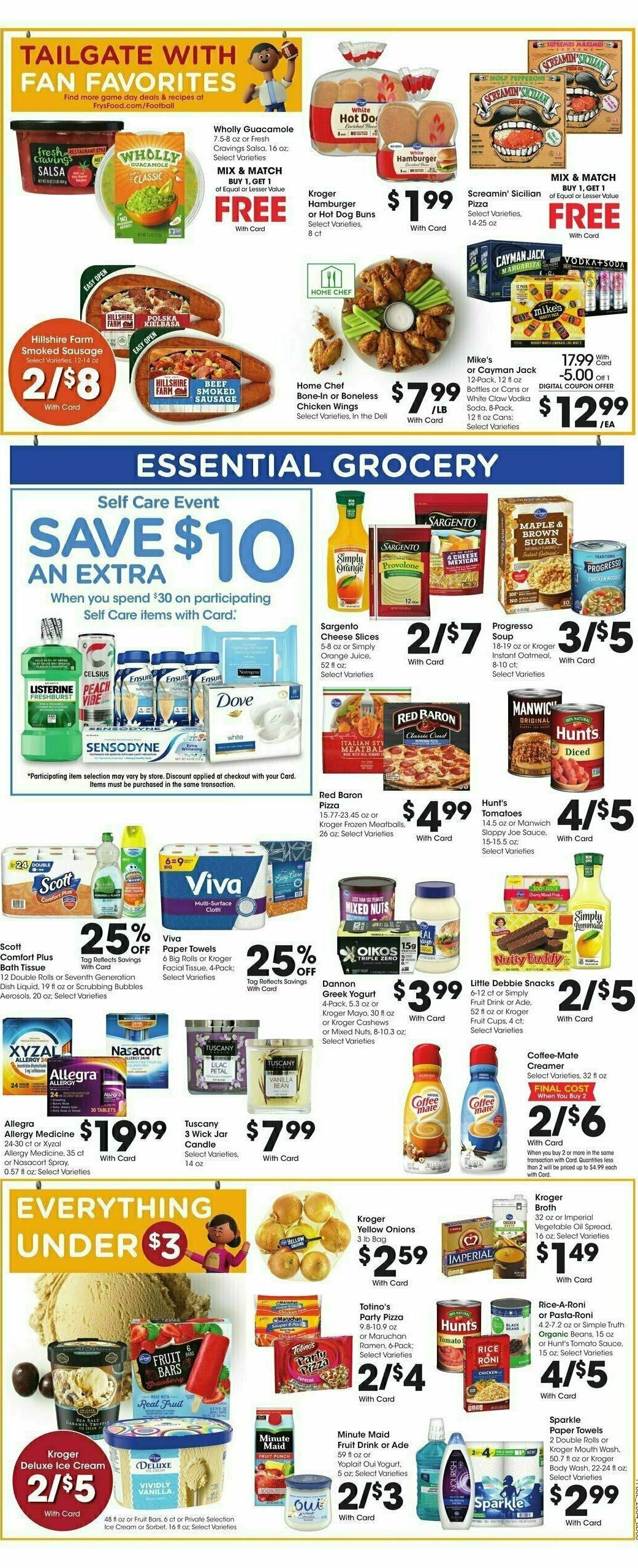 Fry's Food Weekly Ad from September 20