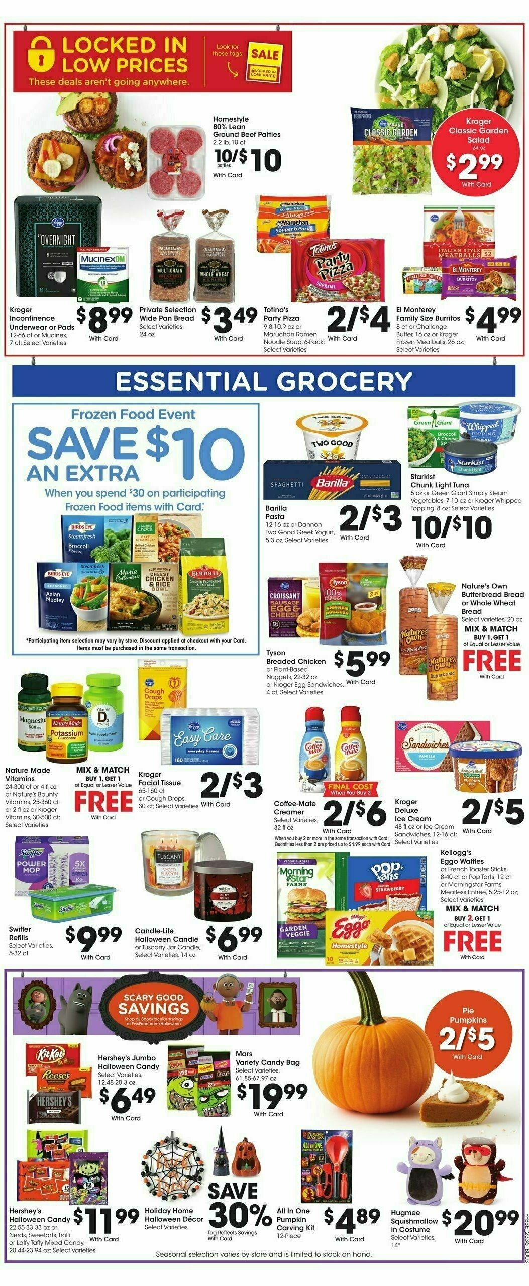 Fry's Food Weekly Ad from October 4