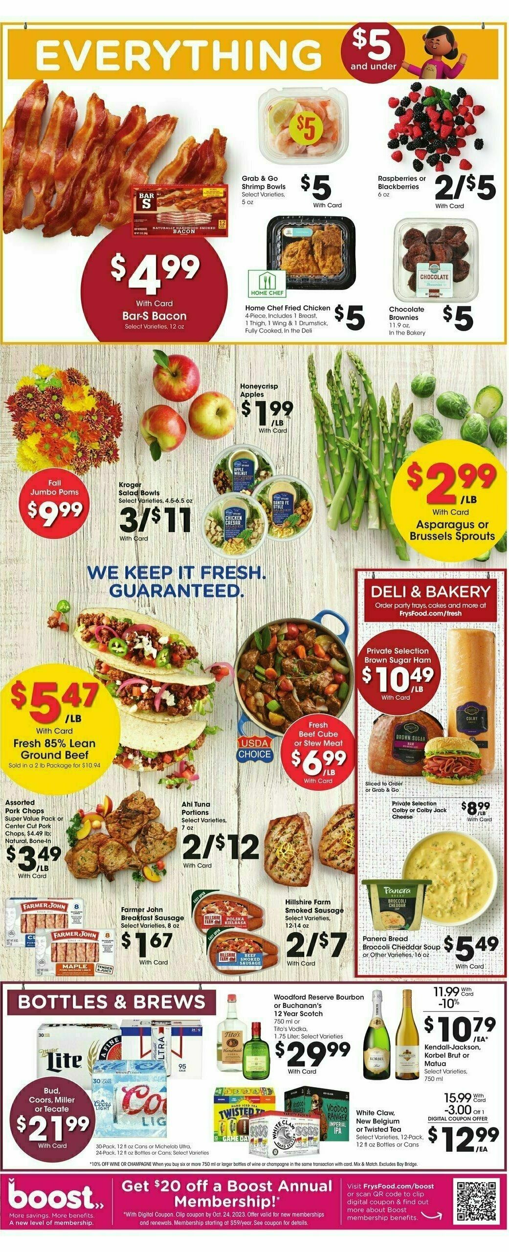 Fry's Food Weekly Ad from October 18