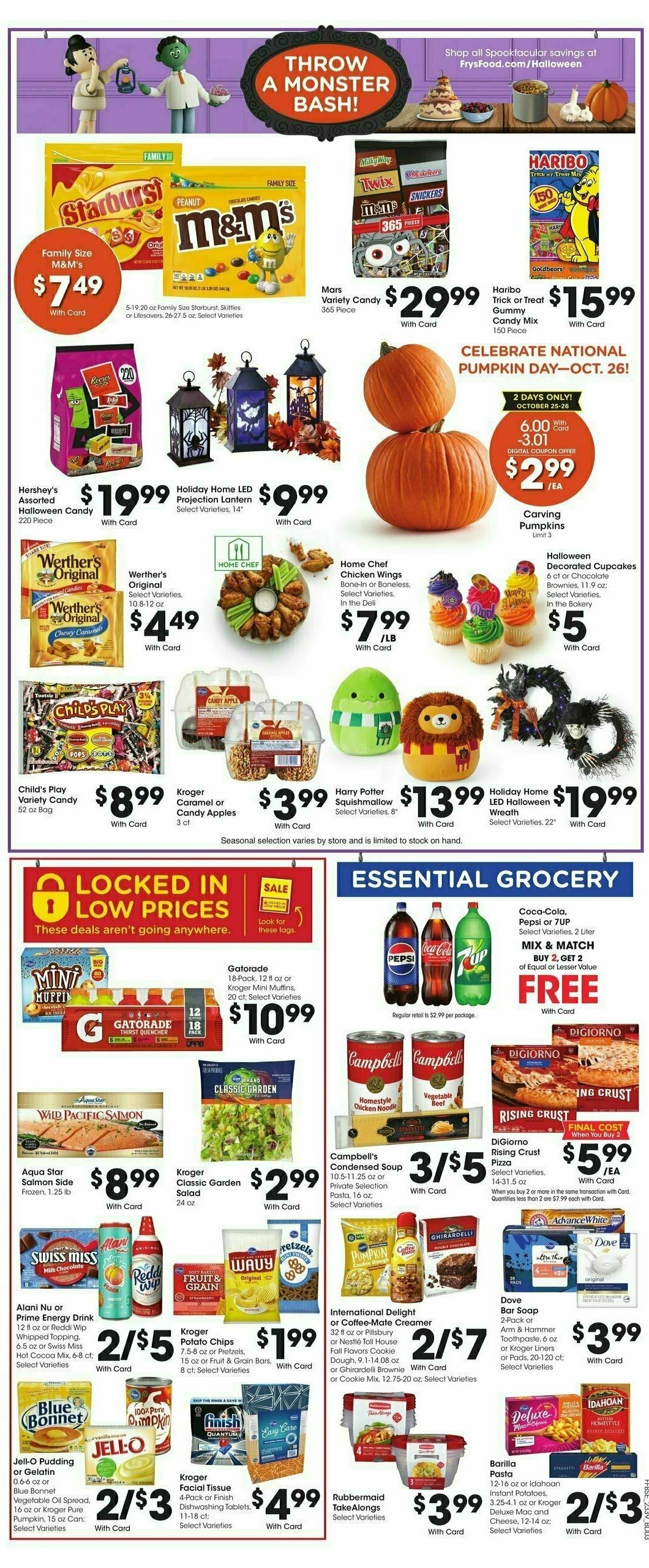 Fry's Food Weekly Ad from October 25