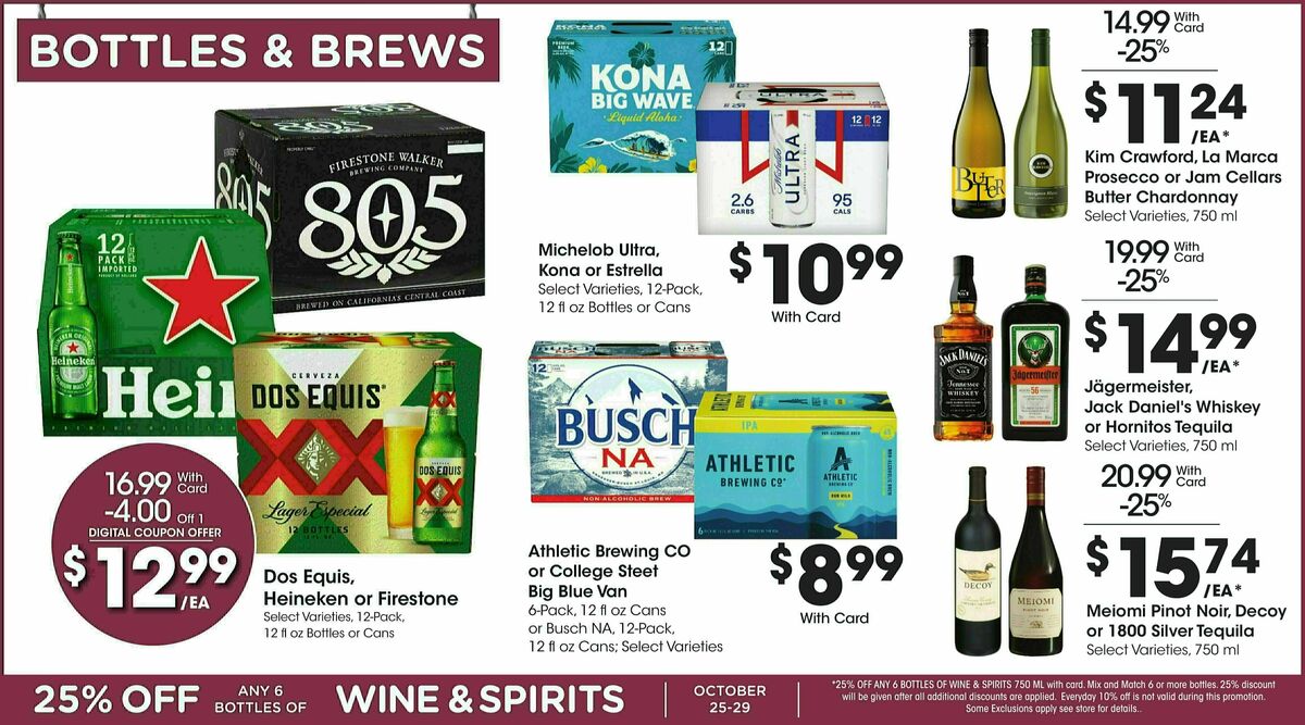 Fry's Food Weekly Ad from October 25