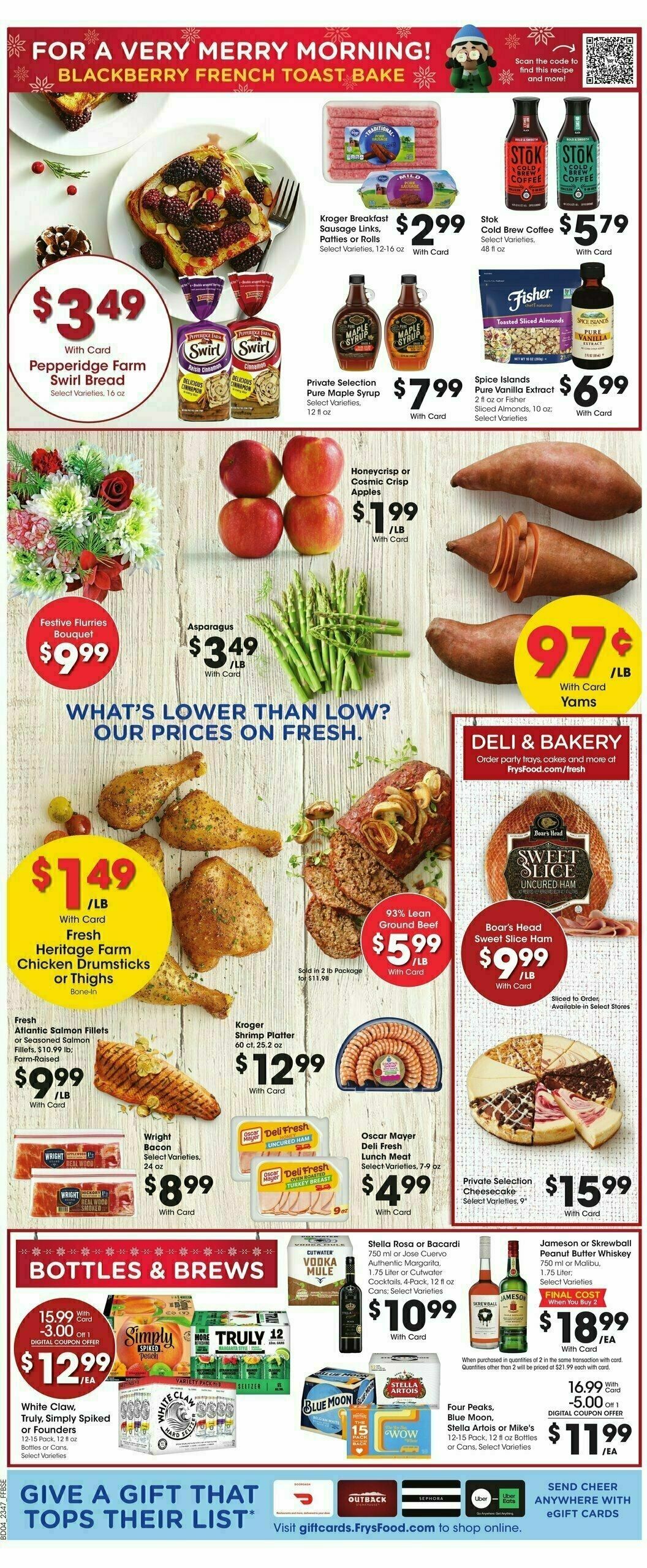 Fry's Food Weekly Ad from December 20