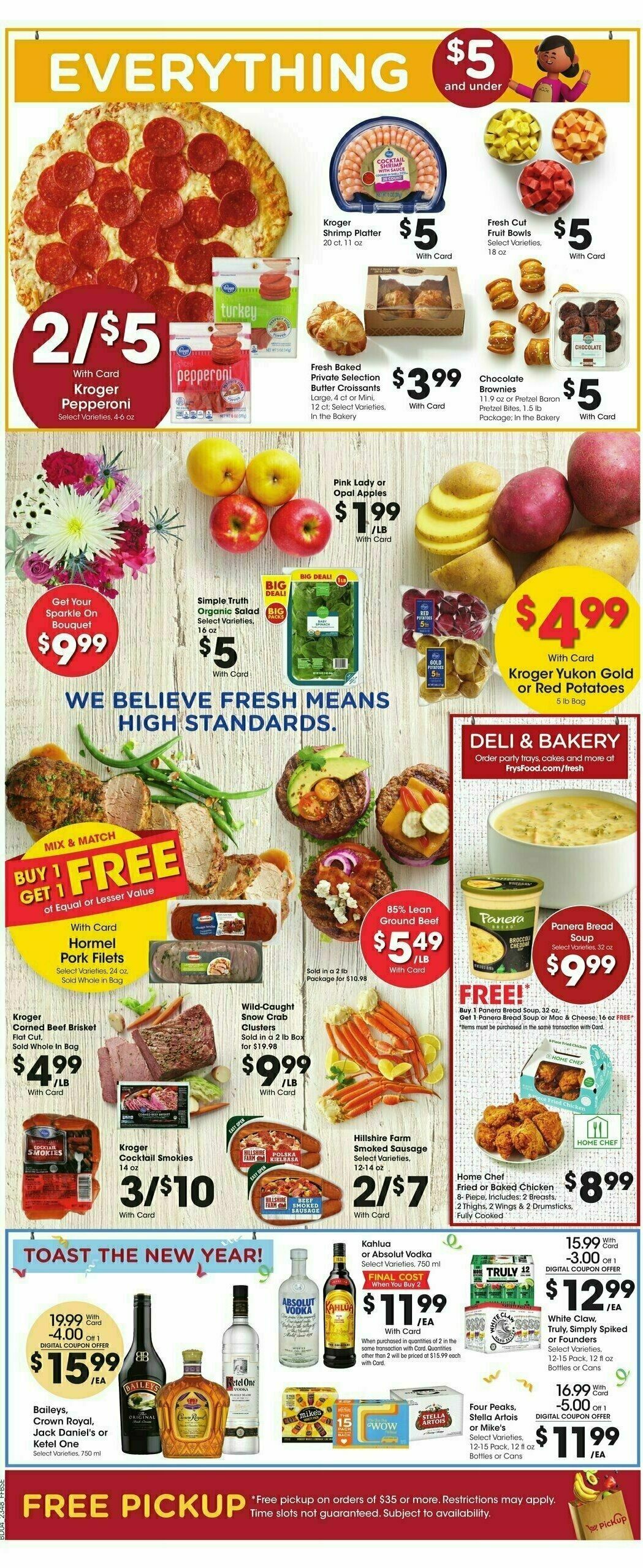 Fry's Food Weekly Ad from December 27