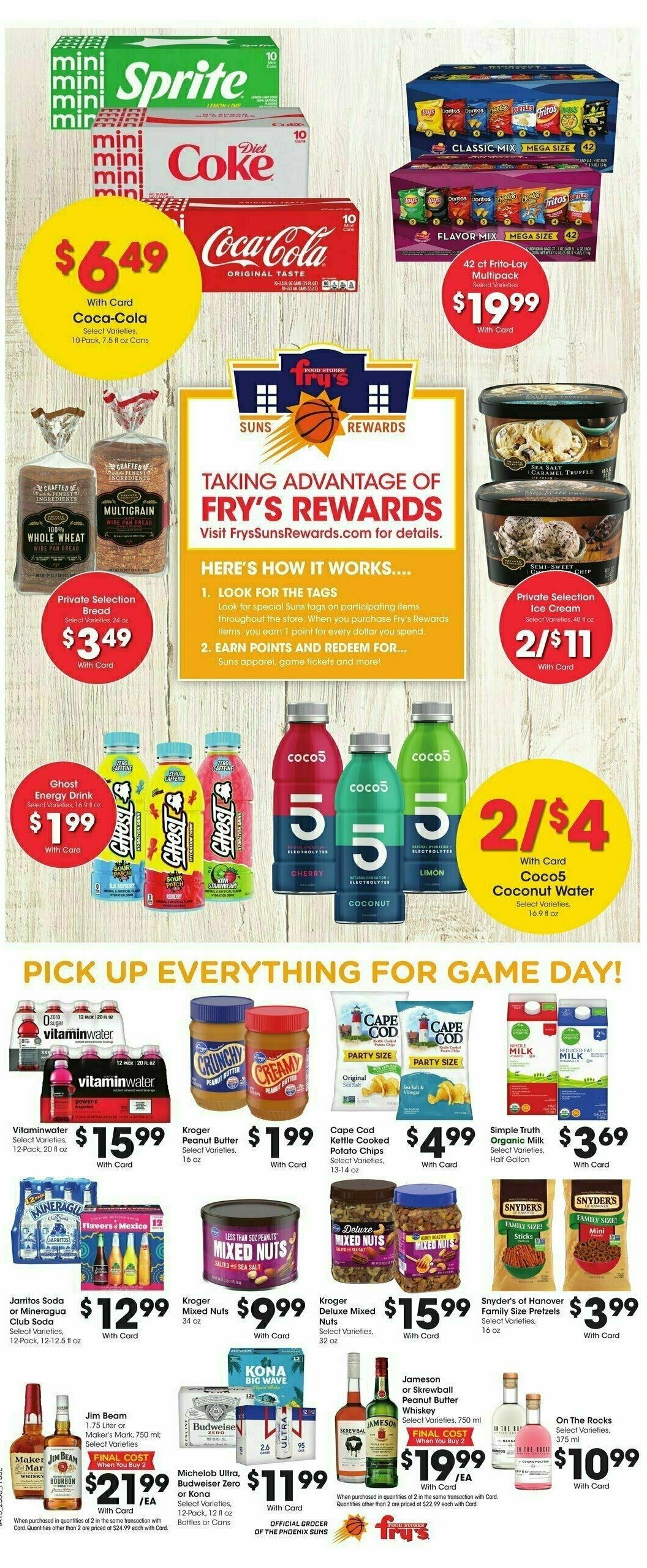 Fry's Food Weekly Ad from January 10