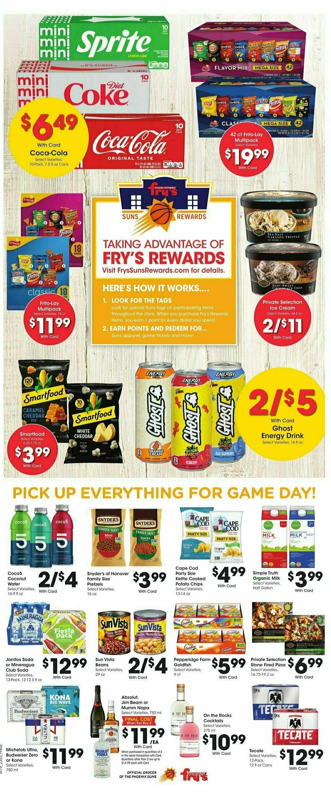 Fry's Food Weekly Ad from January 31