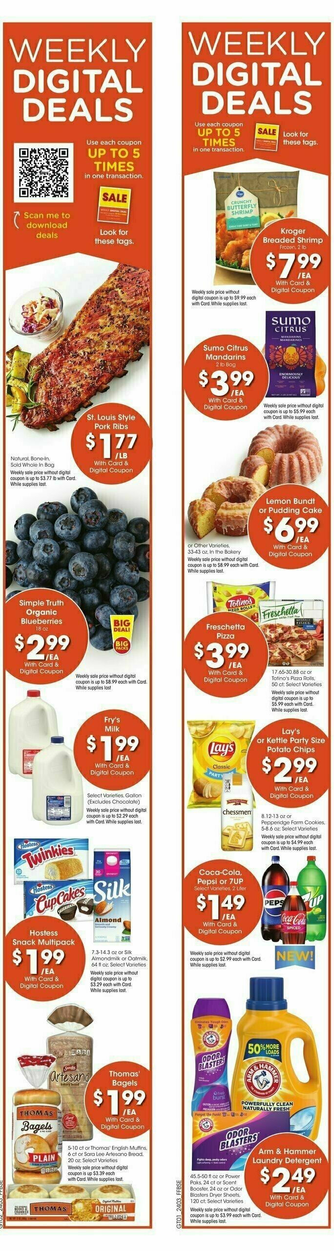 Fry's Food Weekly Ad from February 21