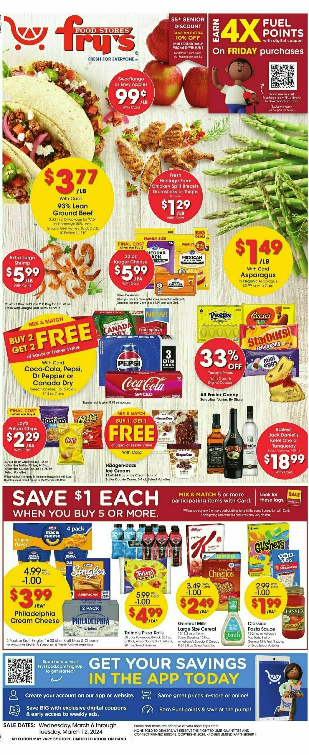 Fry's Food Weekly Ad from March 6