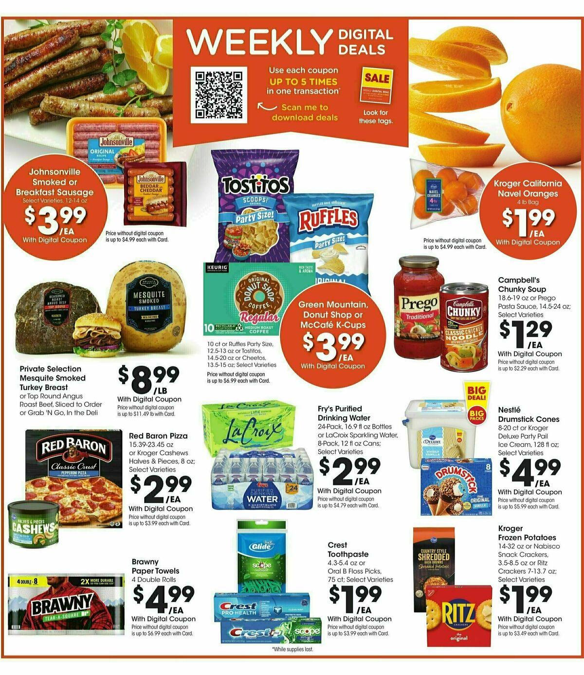 Fry's Food Weekly Ad from December 11