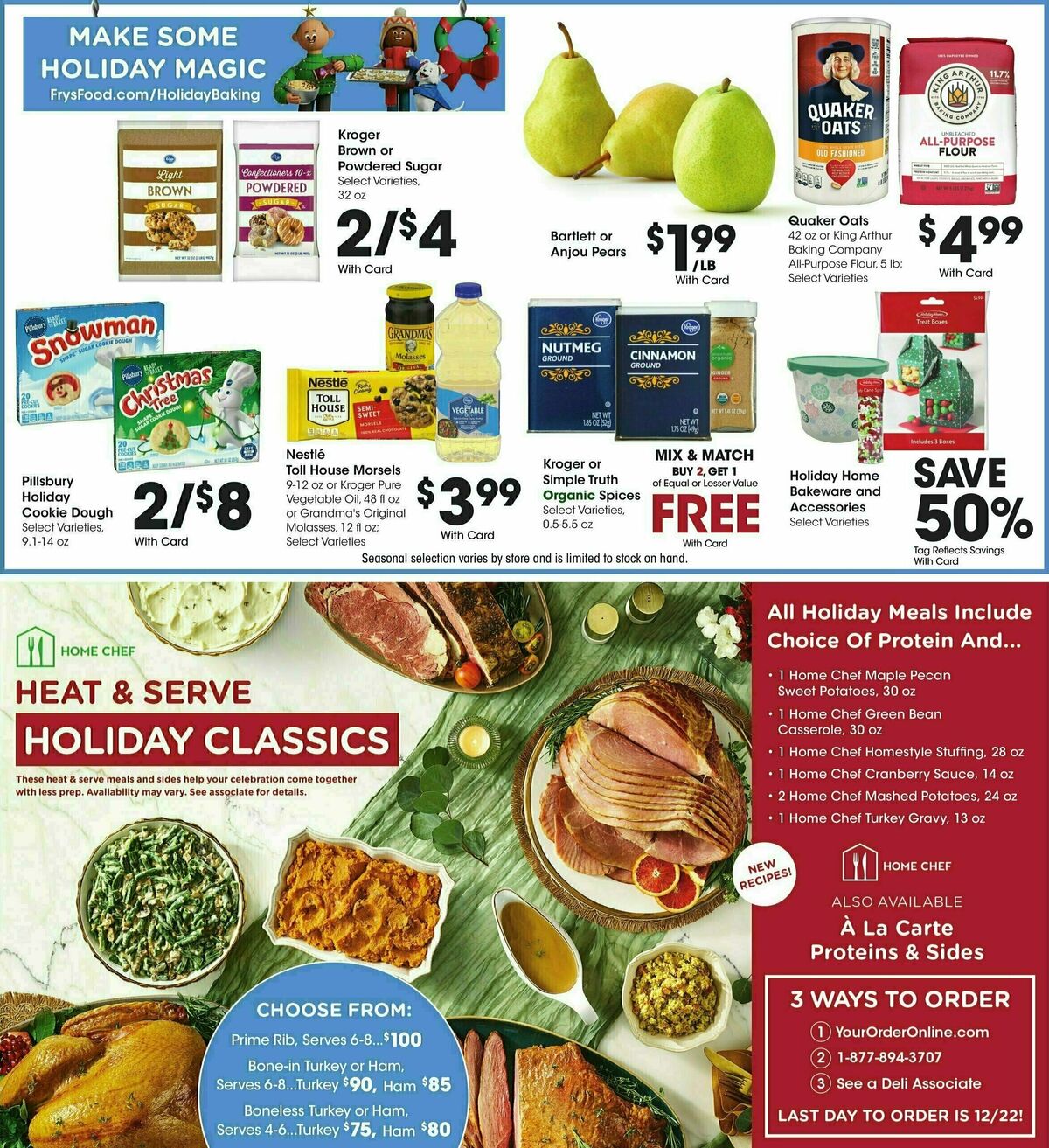 Fry's Food Weekly Ad from December 11