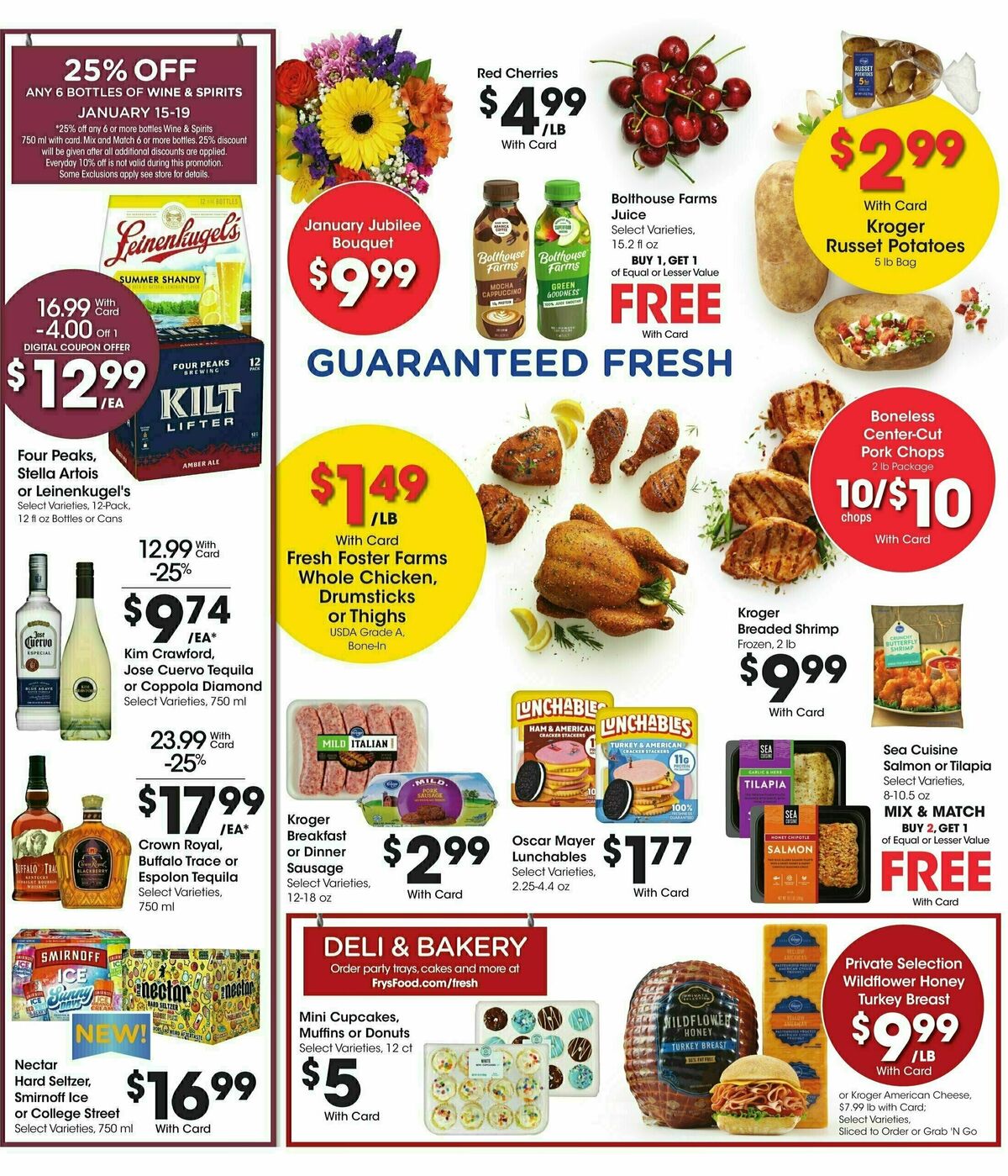 Fry's Food Weekly Ad from January 15