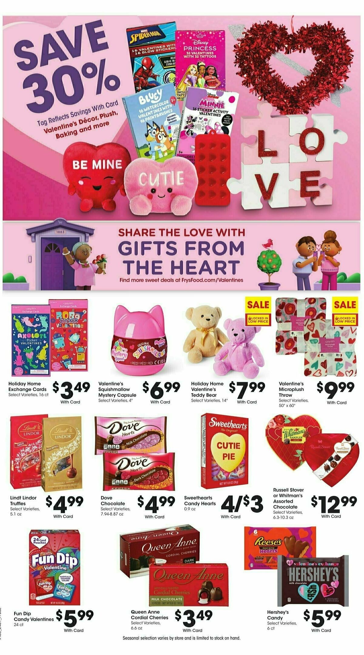 Fry's Food Weekly Ad from January 22
