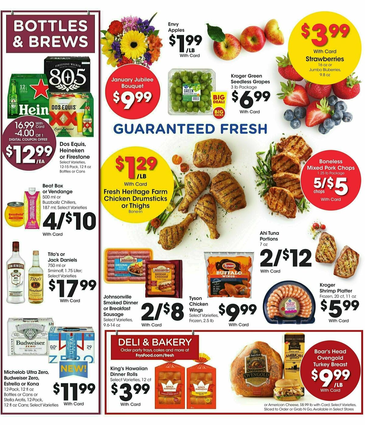 Fry's Food Weekly Ad from January 22