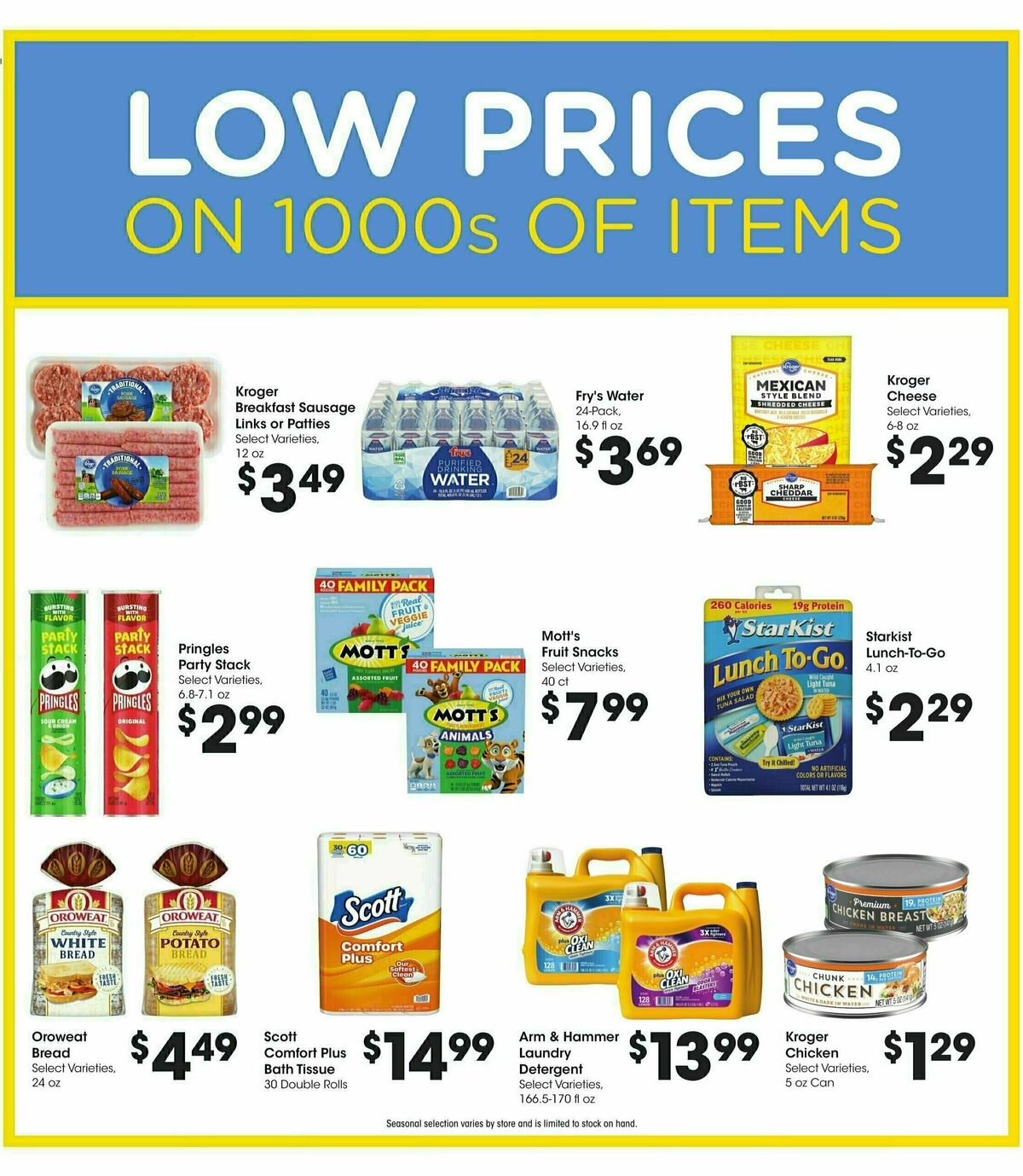 Fry's Food Weekly Ad from January 29
