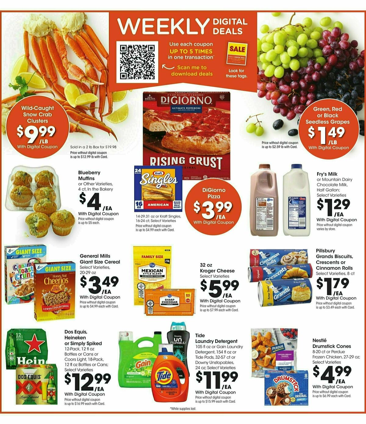 Fry's Food Weekly Ad from February 12