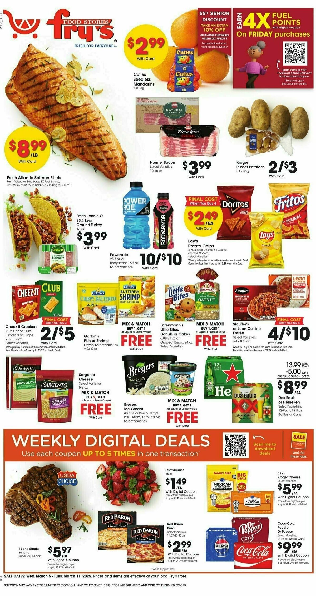 Fry's Food Weekly Ad from March 5