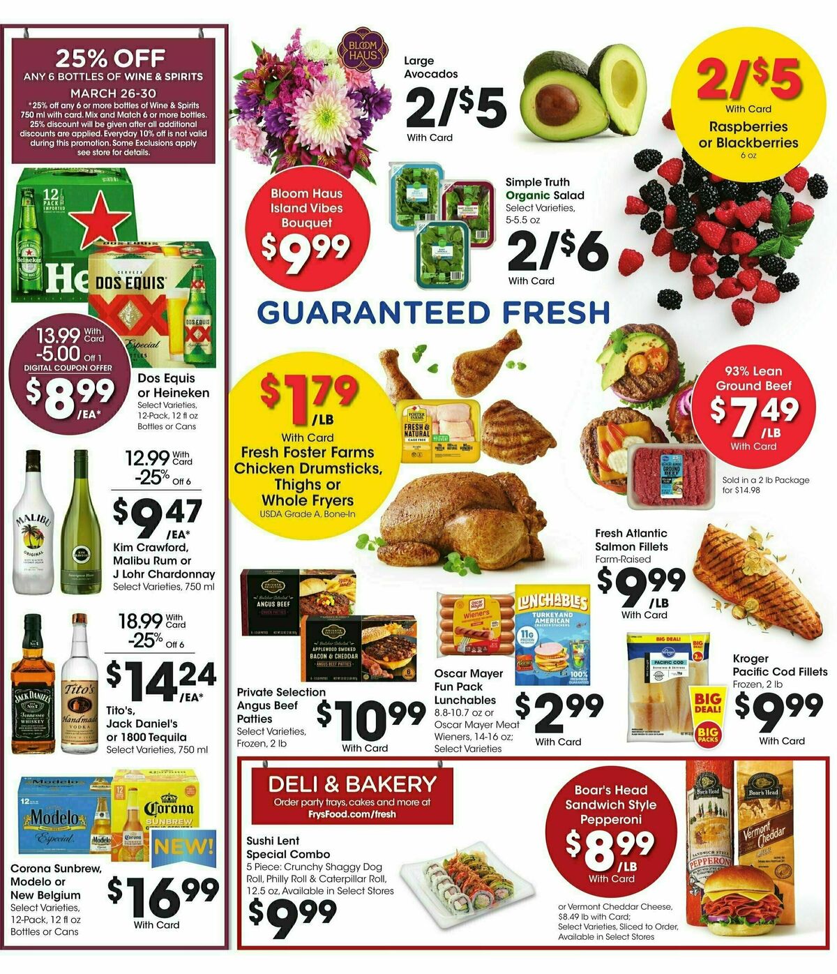 Fry's Food Weekly Ad from March 26