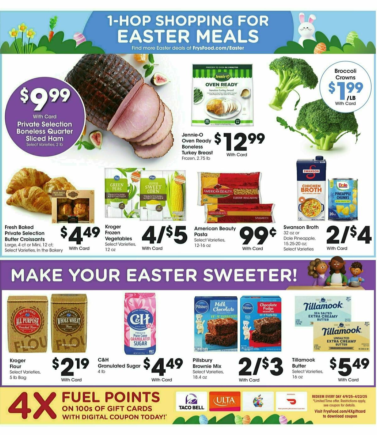 Fry's Food Weekly Ad from April 9