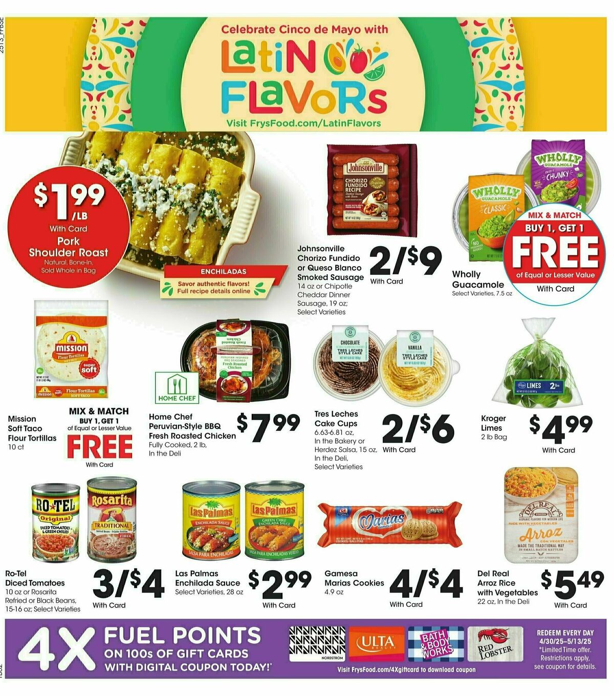 Fry's Food Weekly Ad from April 30