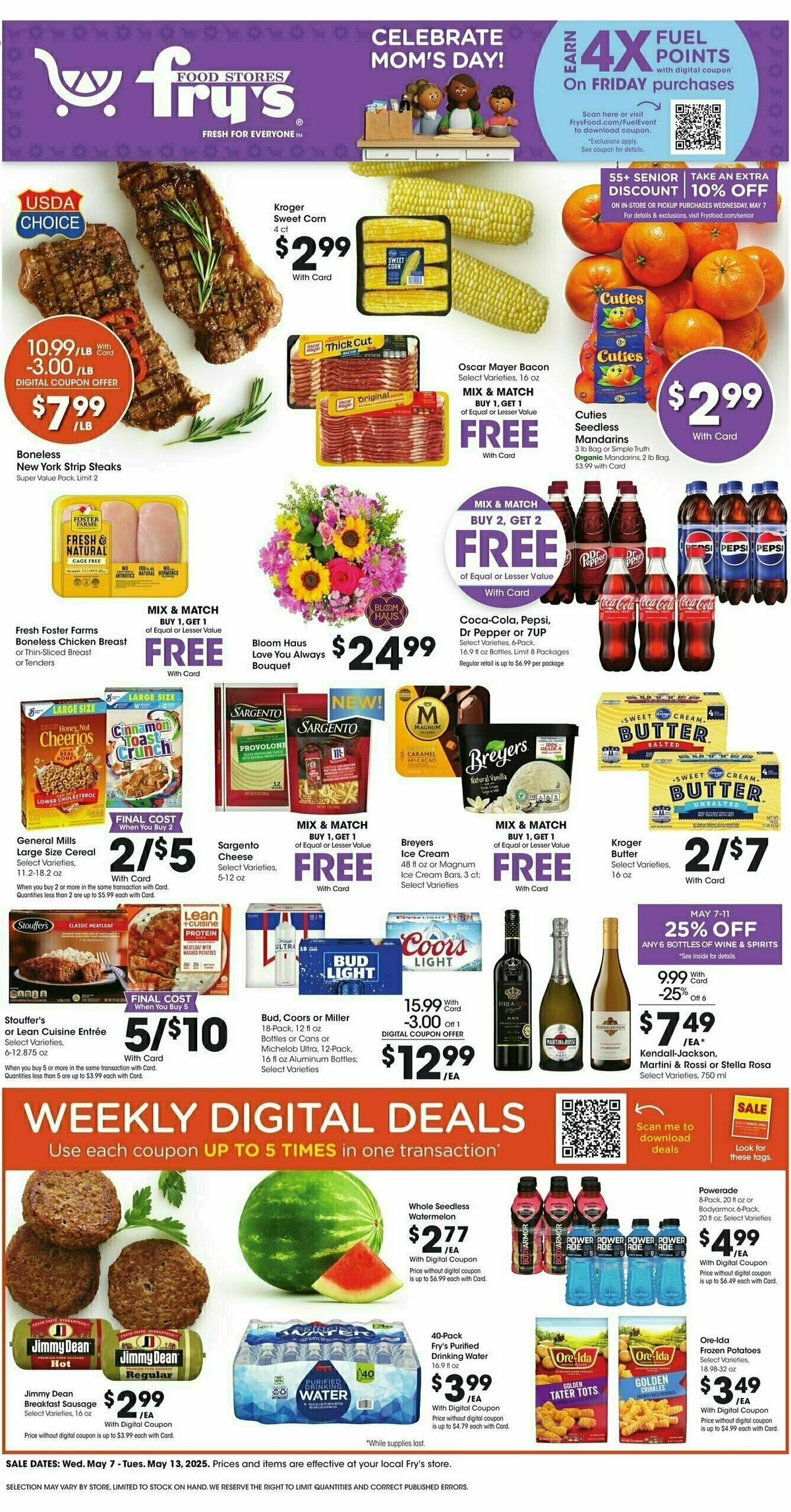 Fry's Food Weekly Ad from May 7