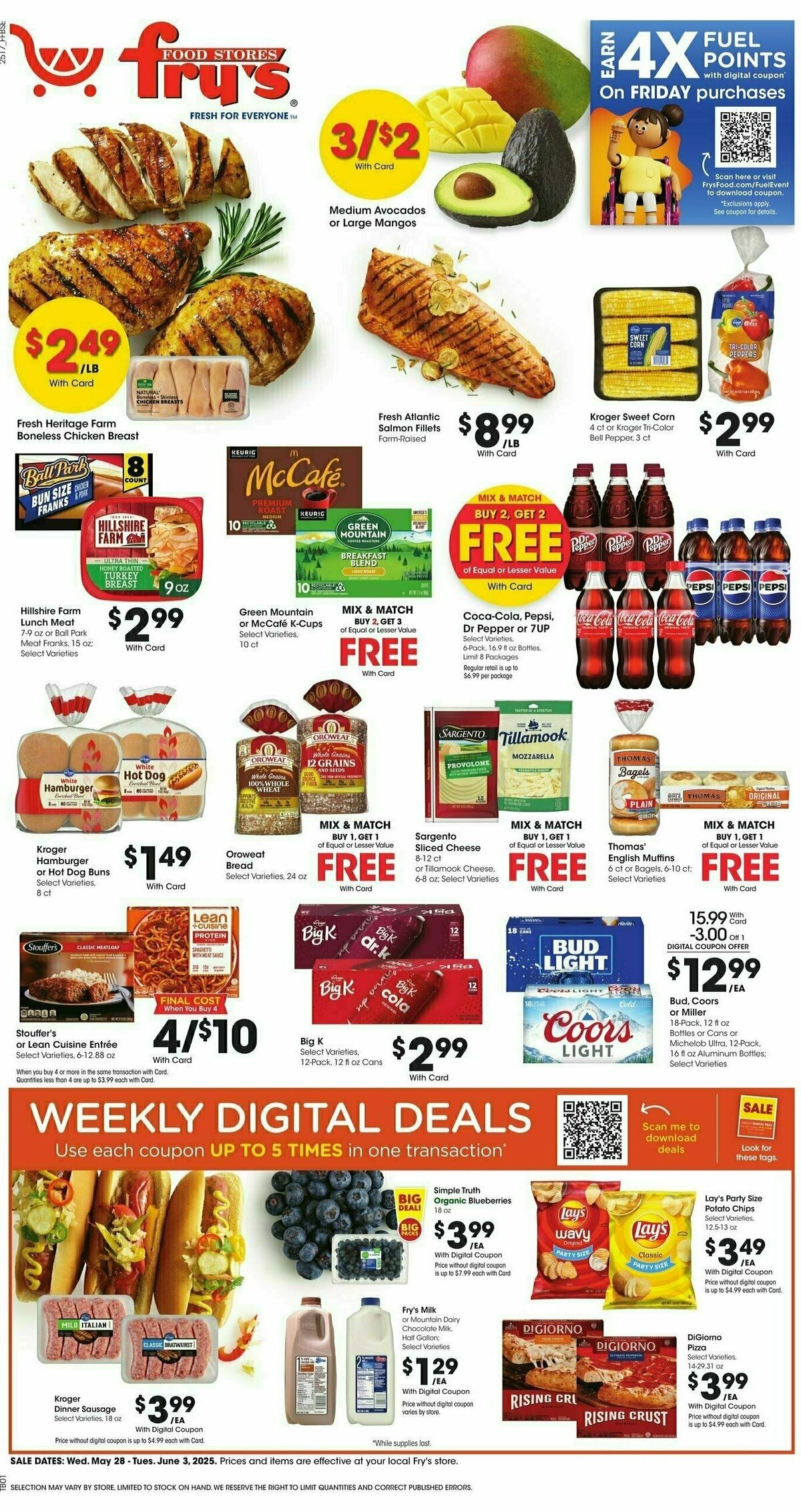 Fry's Food Weekly Ad from May 28