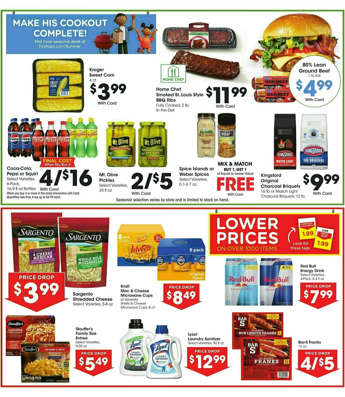 Fry's Food Weekly Ad from June 11