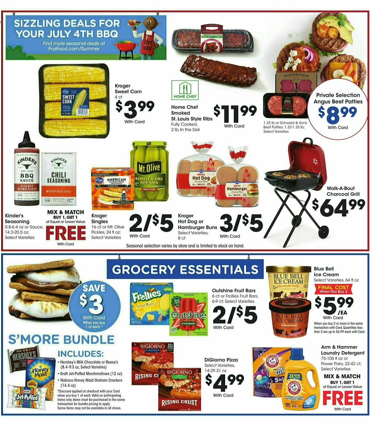 Fry's Food Weekly Ad from July 2