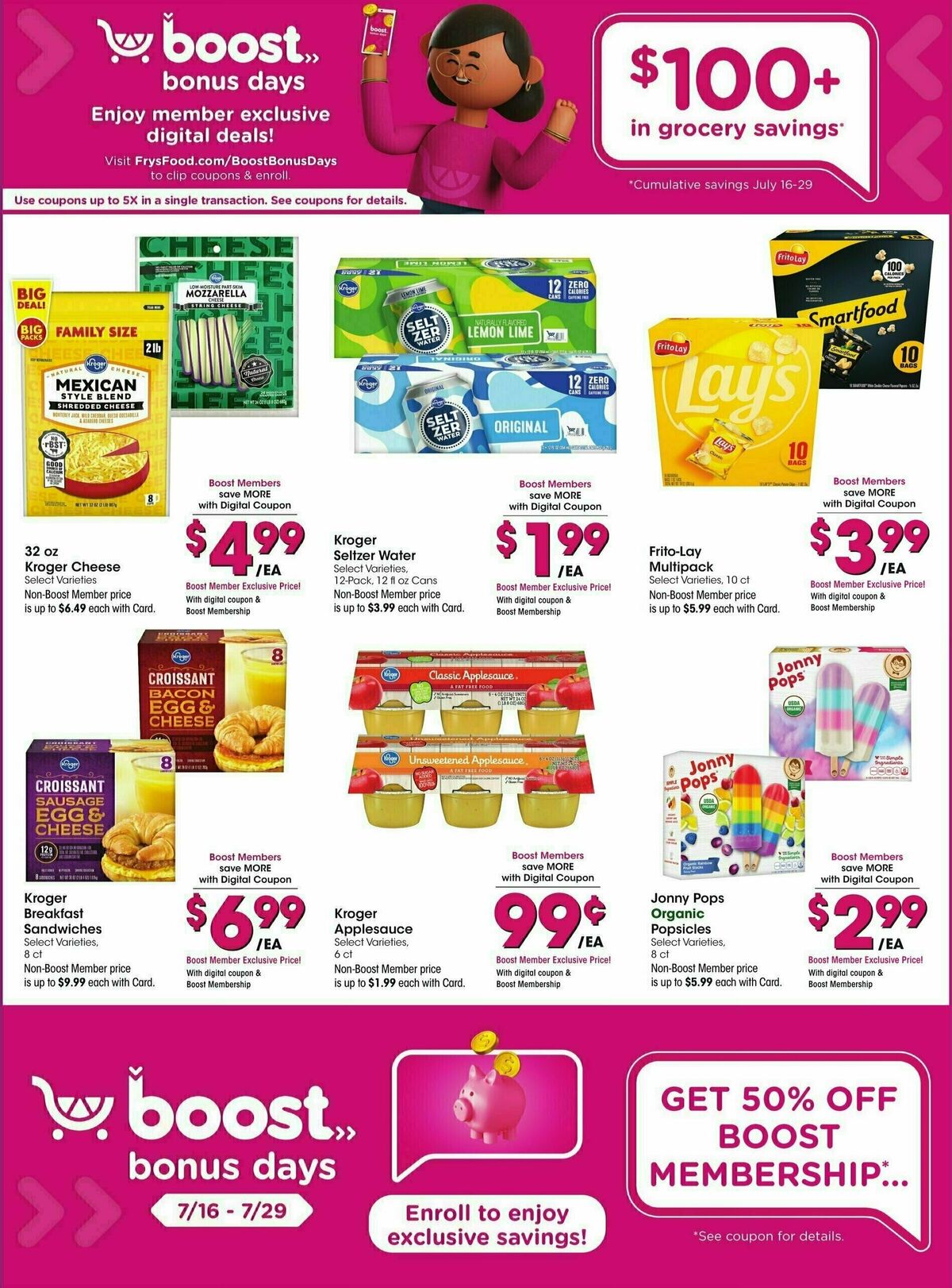 Fry's Food Weekly Ad from July 16