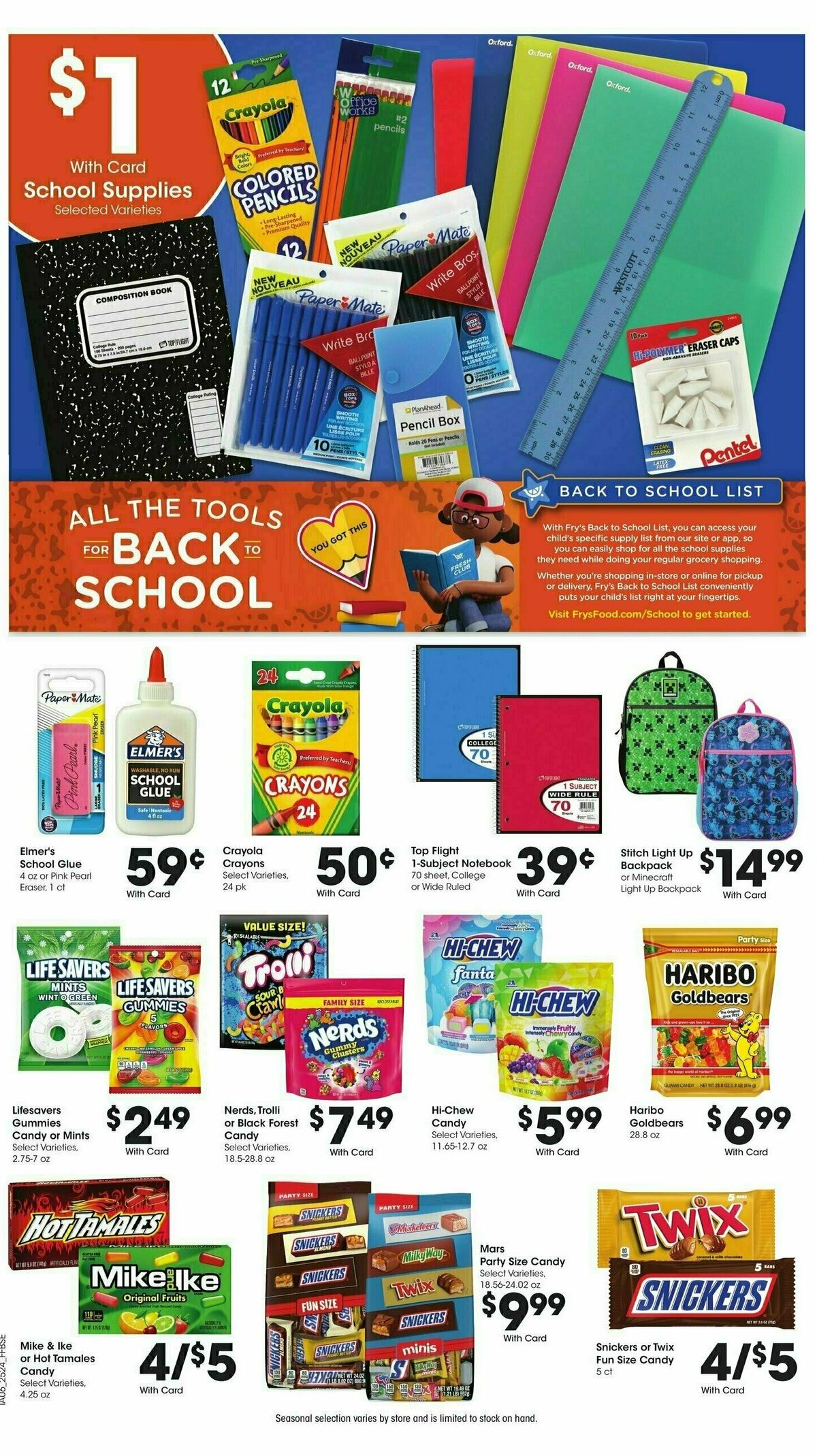 Fry's Food Weekly Ad from July 16