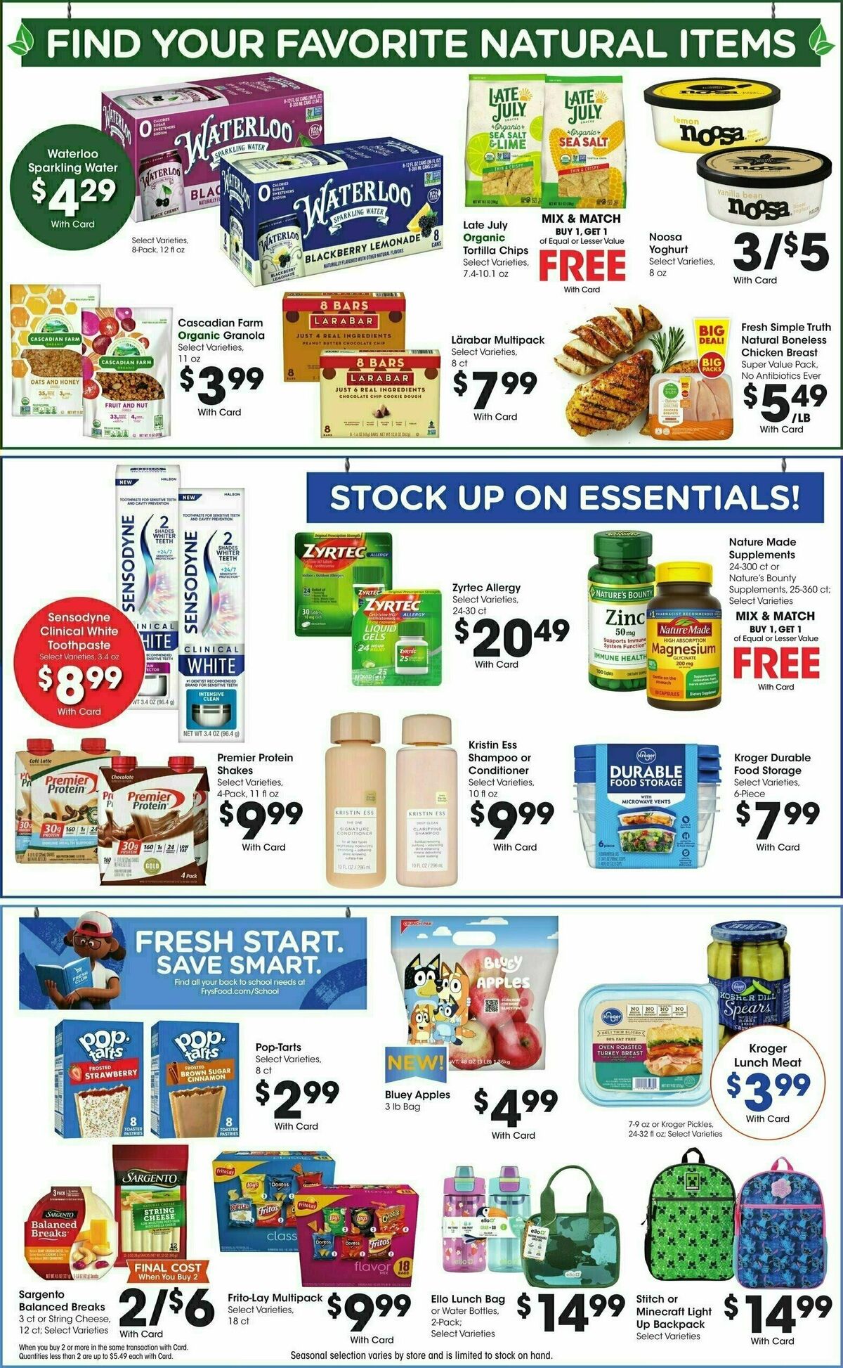 Fry's Food Weekly Ad from August 13