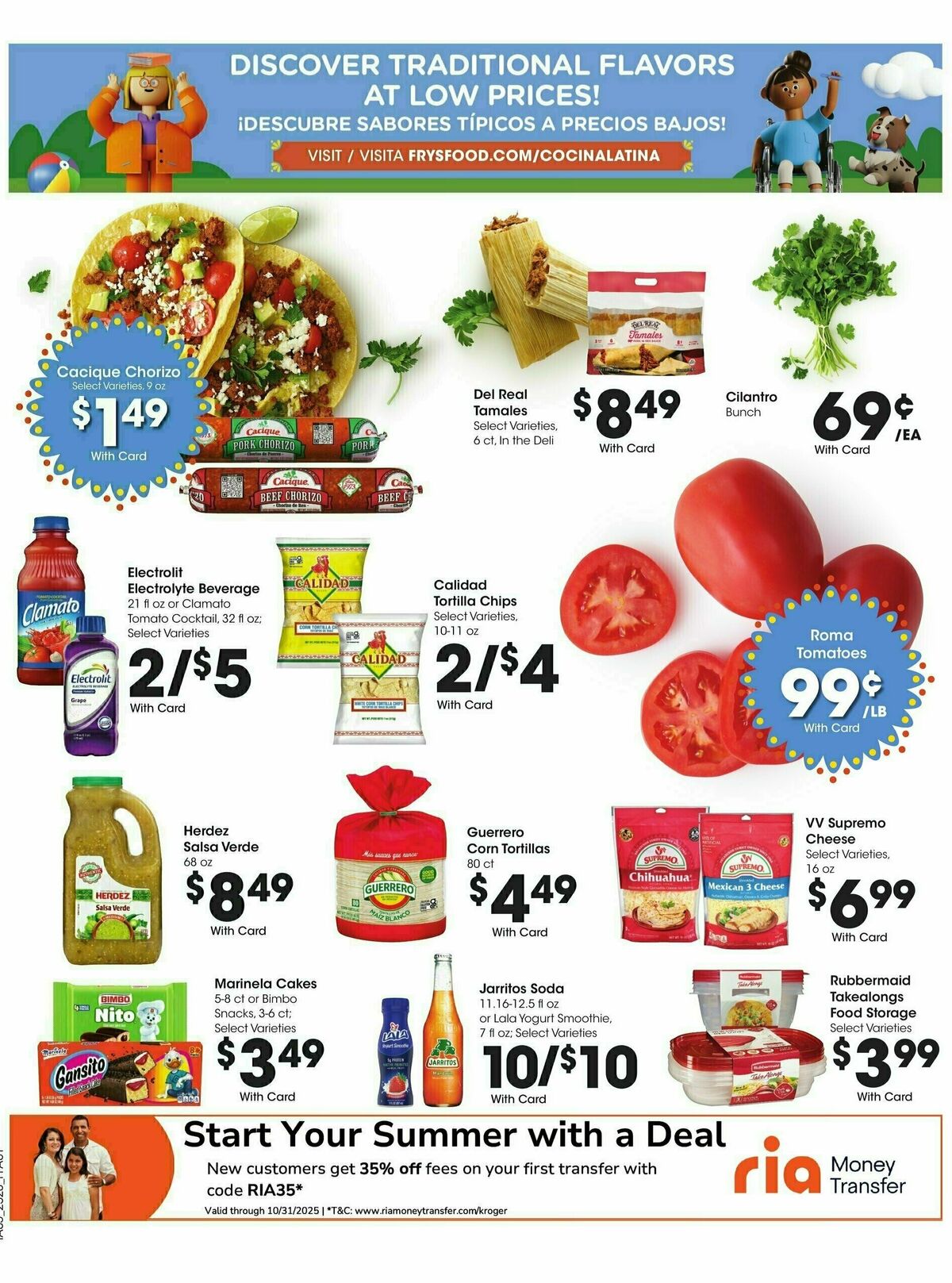 Fry's Food Weekly Ad from August 13