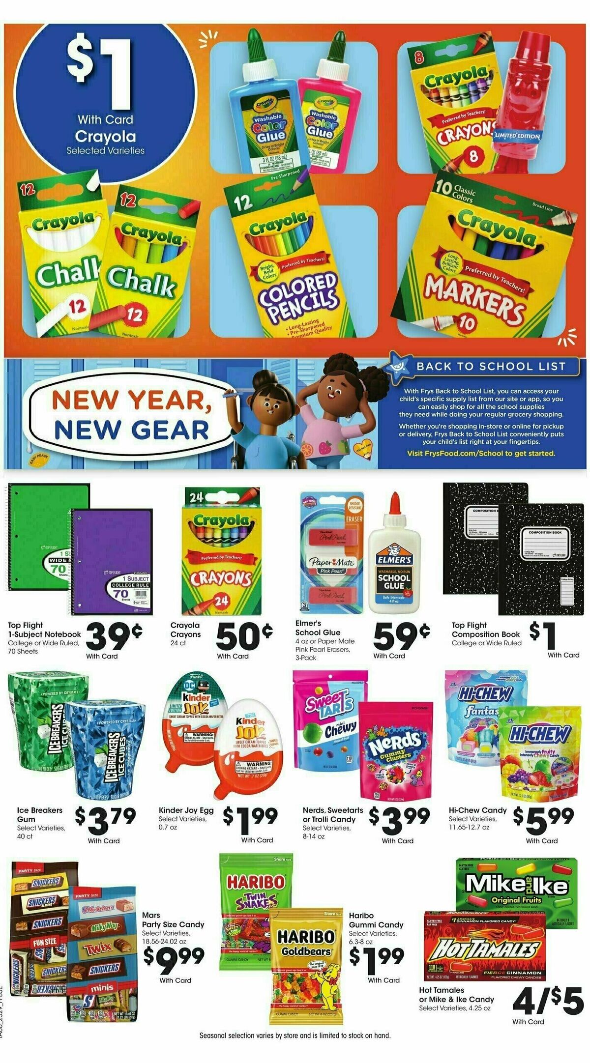 Fry's Food Weekly Ad from August 20