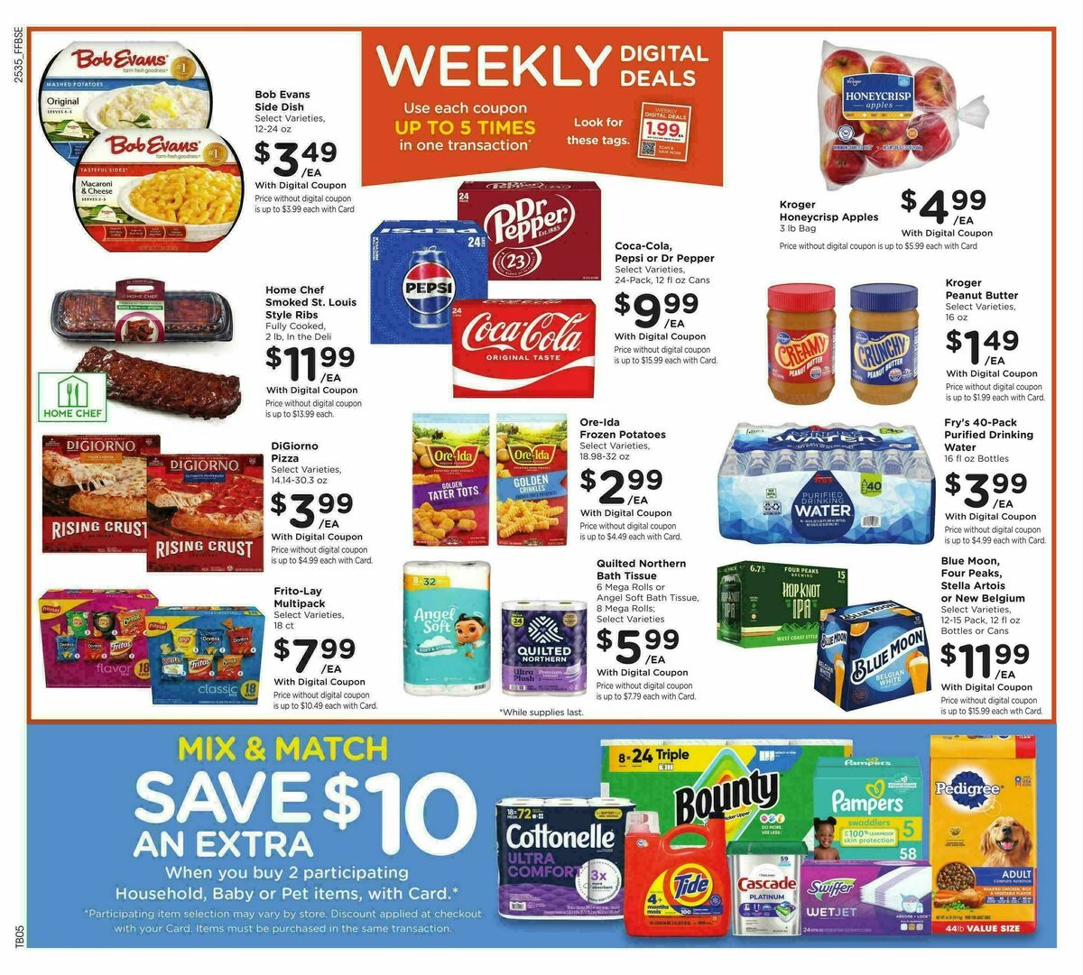 Fry's Food Weekly Ad from October 1
