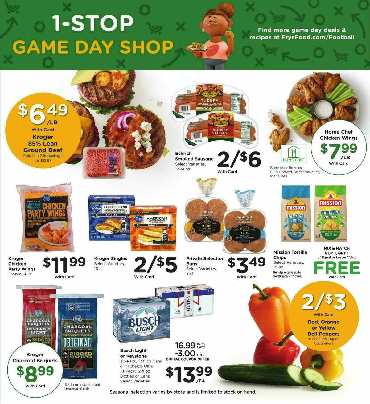 Fry's Food Weekly Ad from October 1