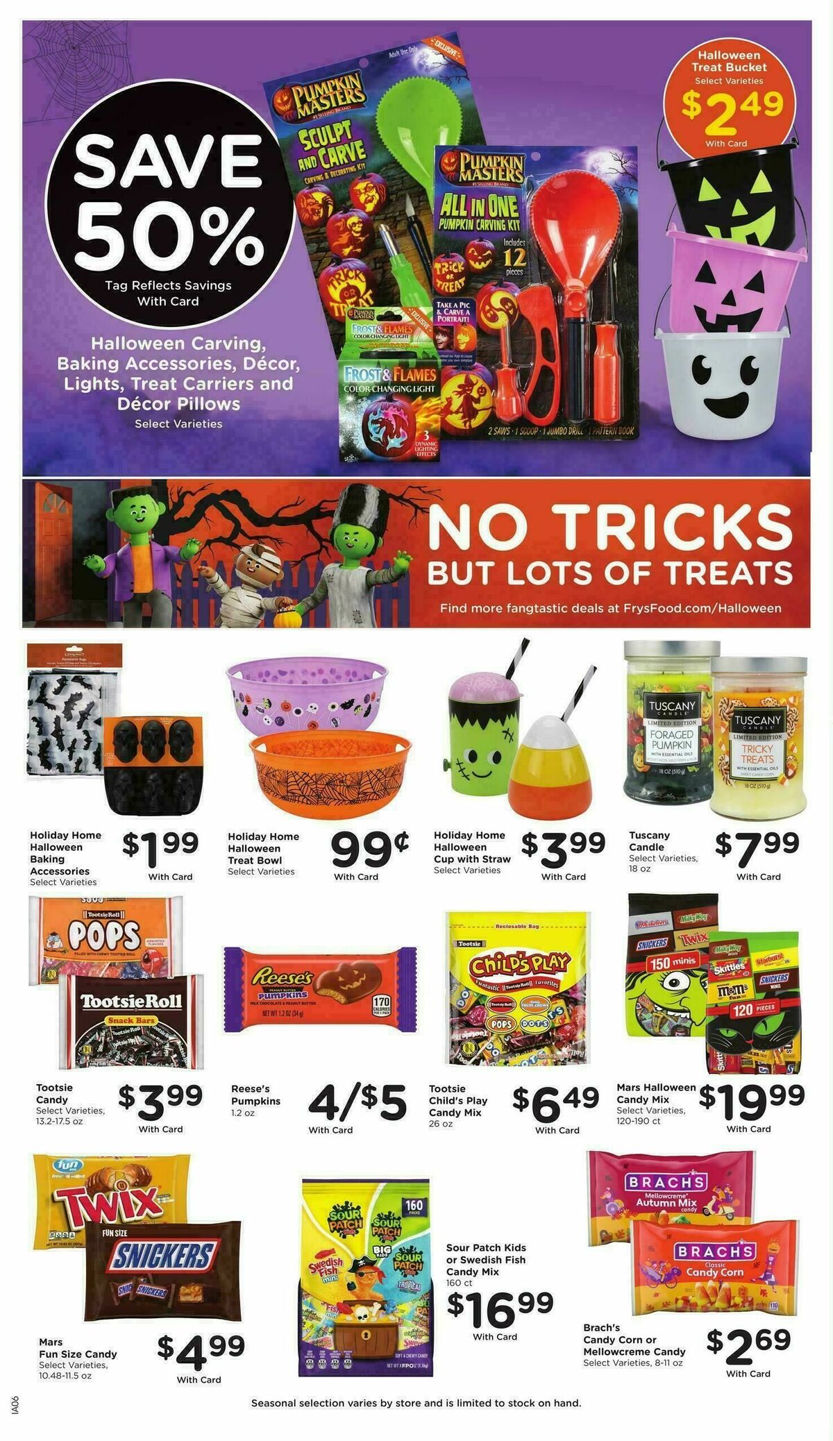 Fry's Food Weekly Ad from October 22