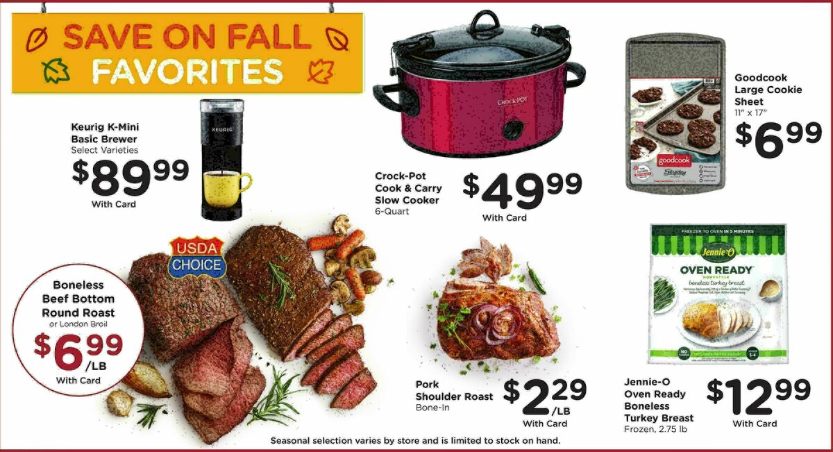 Fry's Food Weekly Ad from October 29