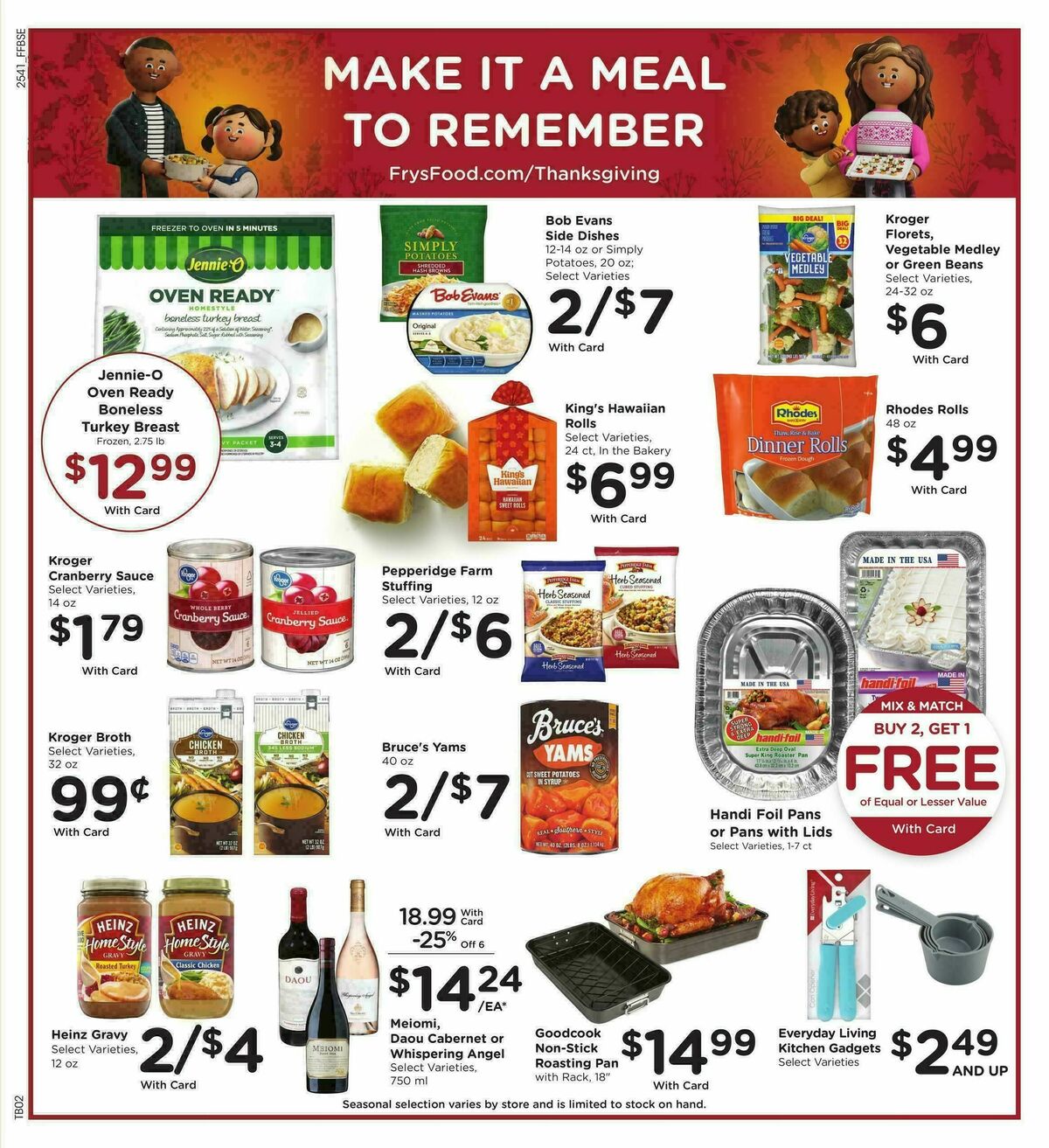 Fry's Food Weekly Ad from November 12