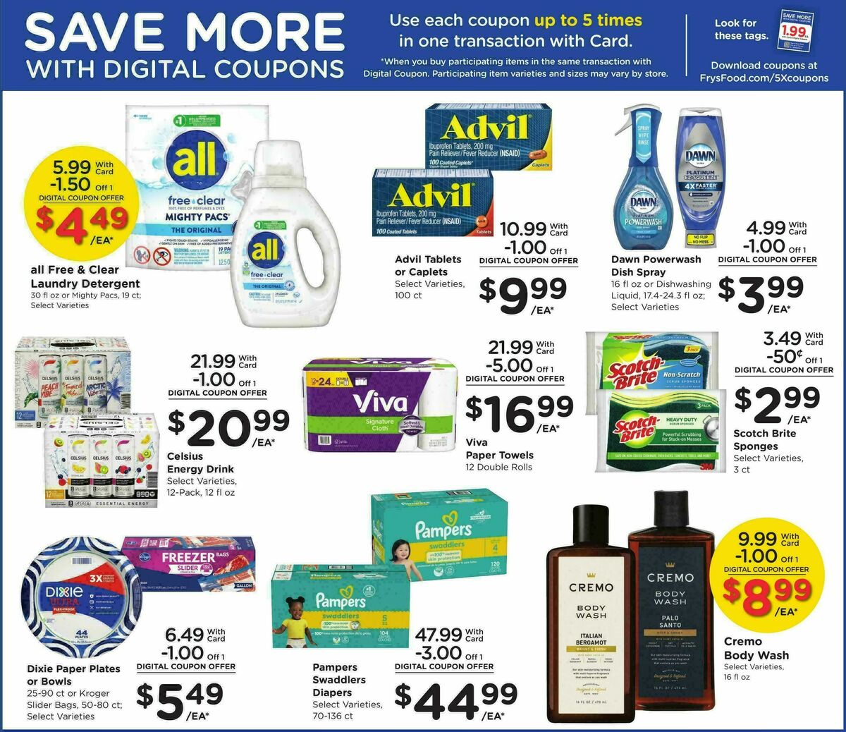 Fry's Food Weekly Ad from November 28