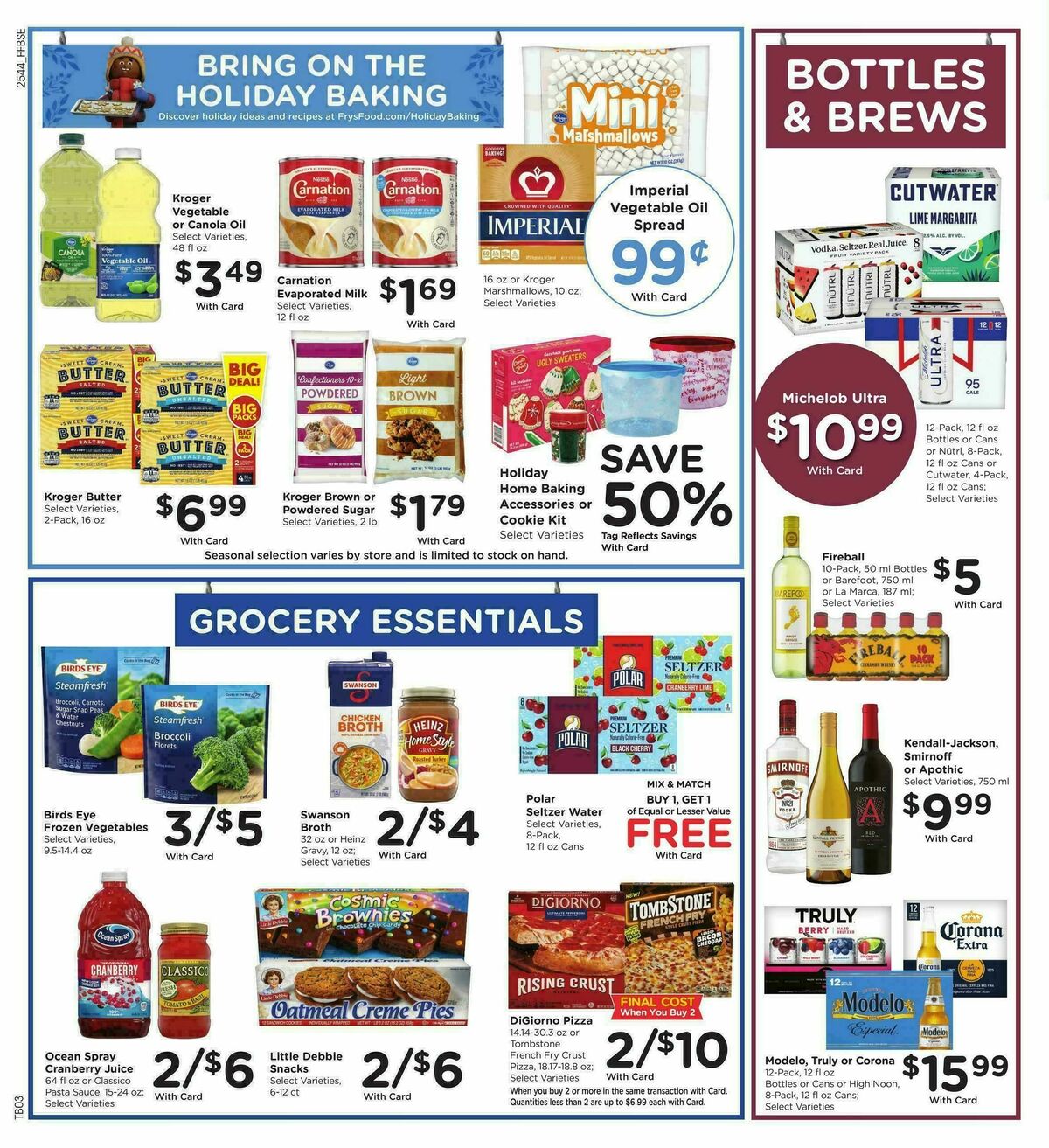 Fry's Food Weekly Ad from December 3