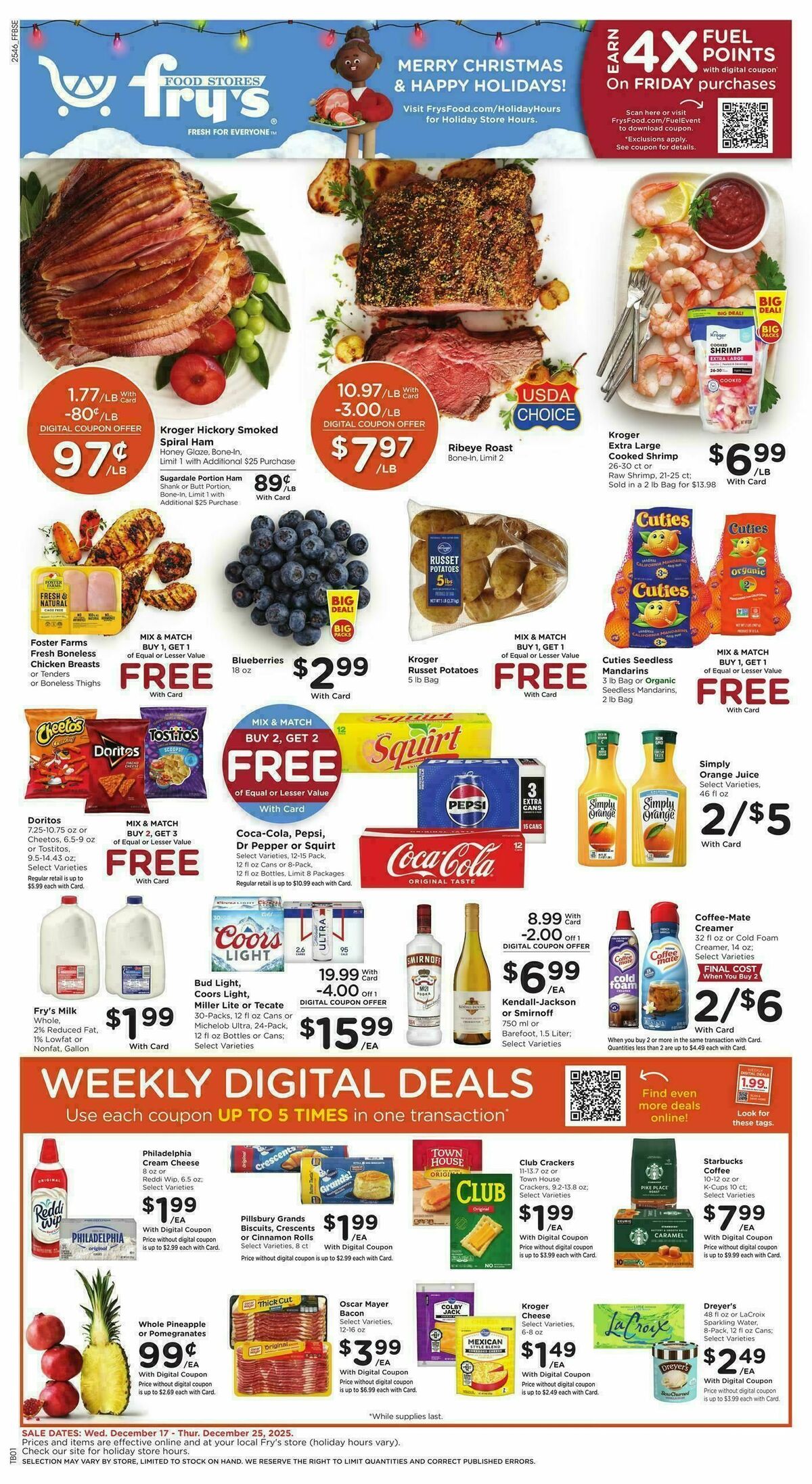 Fry's Food Weekly Ad from December 17