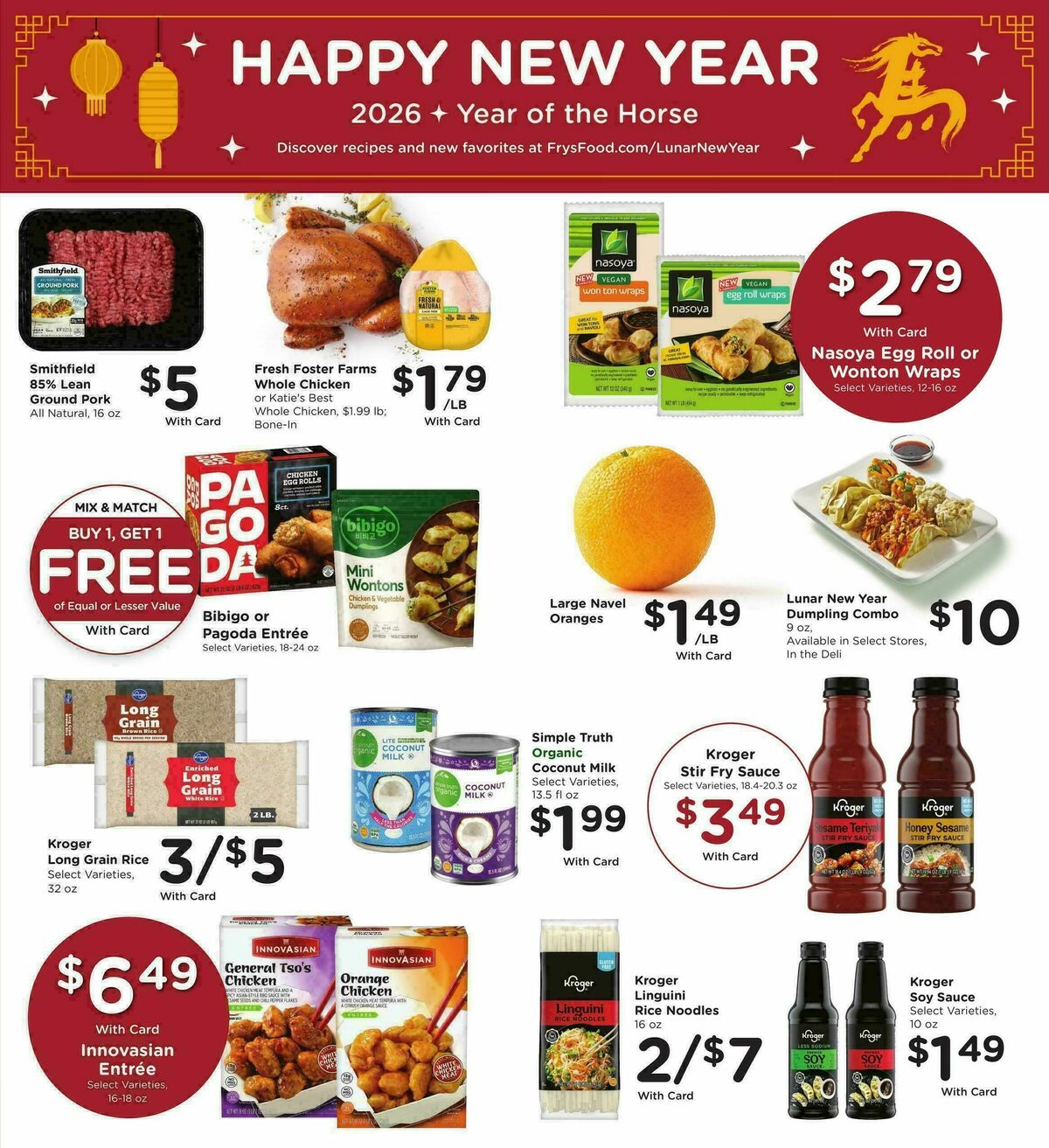 Fry's Food Weekly Ad from February 11