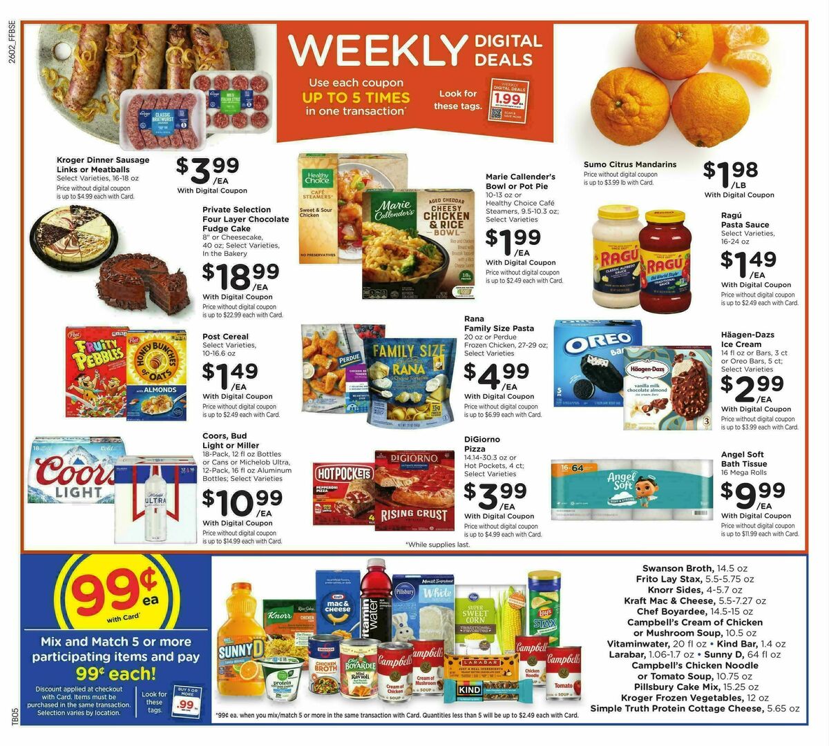 Fry's Food Weekly Ad from February 11