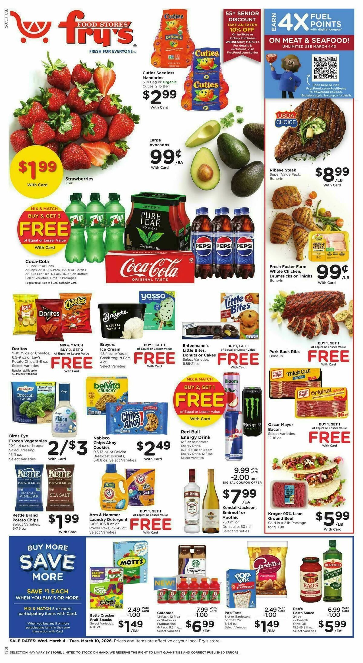 Fry's Food Weekly Ad from March 4