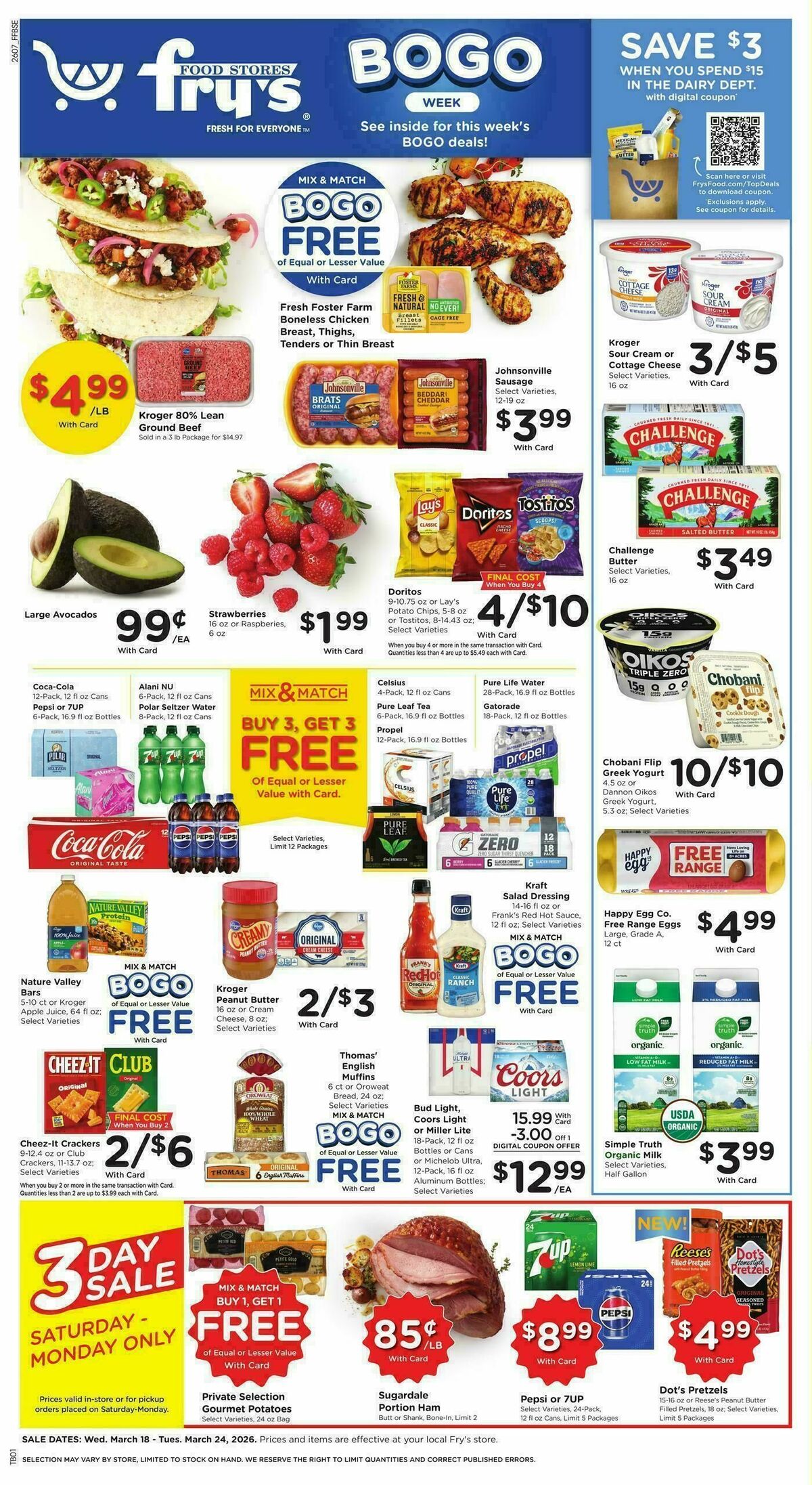 Fry's Food Weekly Ad from March 18