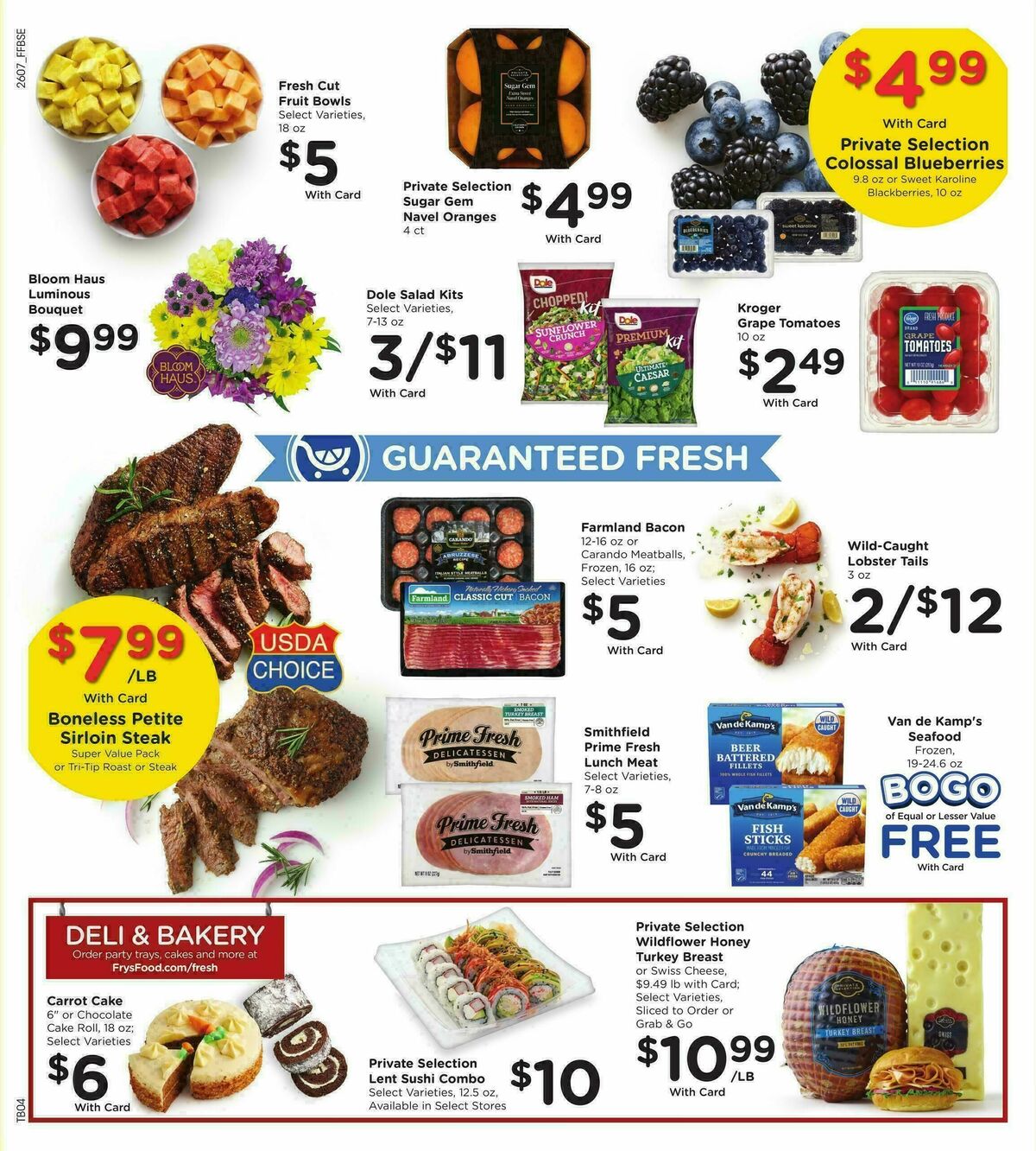 Fry's Food Weekly Ad from March 18