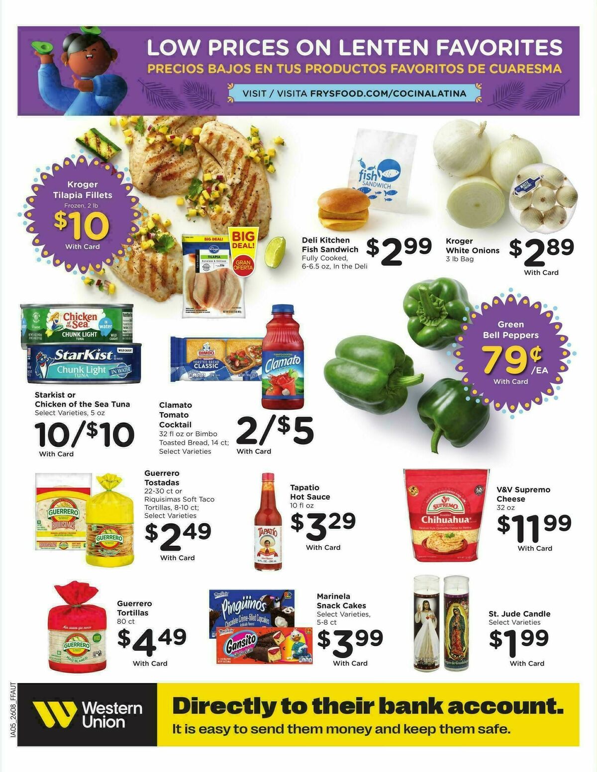Fry's Food Weekly Ad from March 25