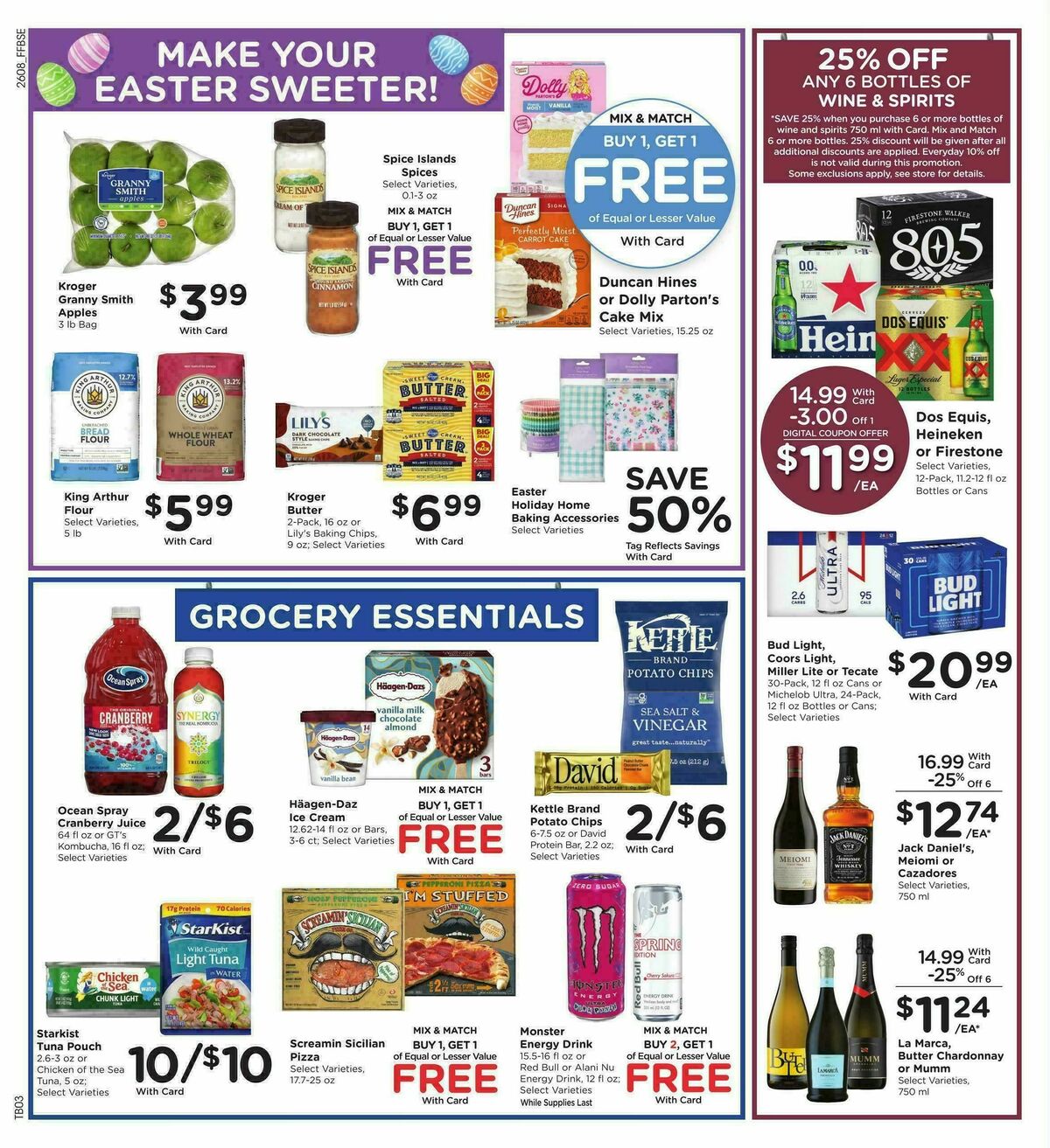 Fry's Food Weekly Ad from March 25